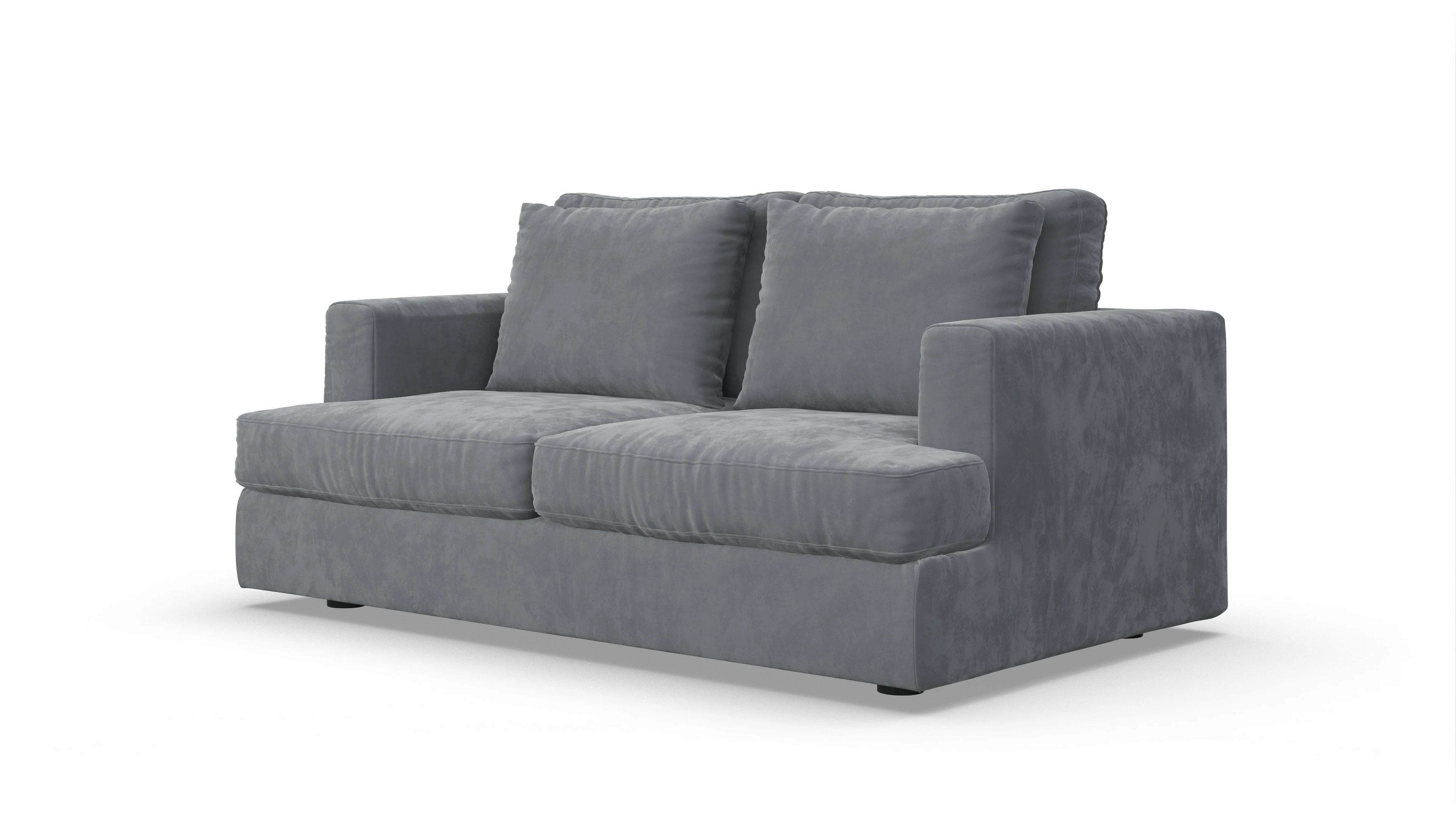 Schlafsofa Sospiri Ansicht des Produktes Sospiri 2-Sitzer in Samt grau