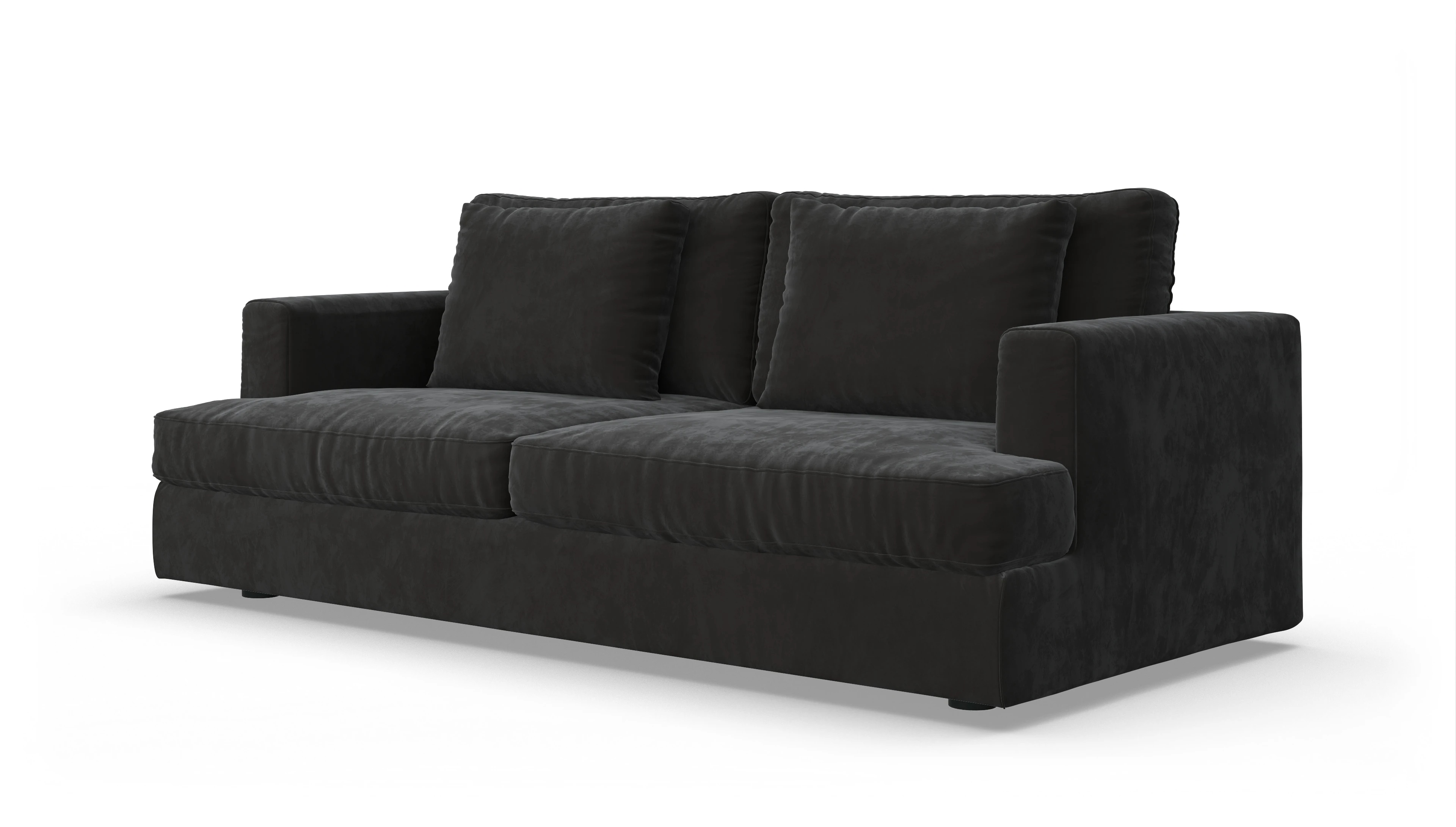 Schlafsofa Sospiri Ansicht des Produktes Sospiri 3-Sitzer in Samt grau