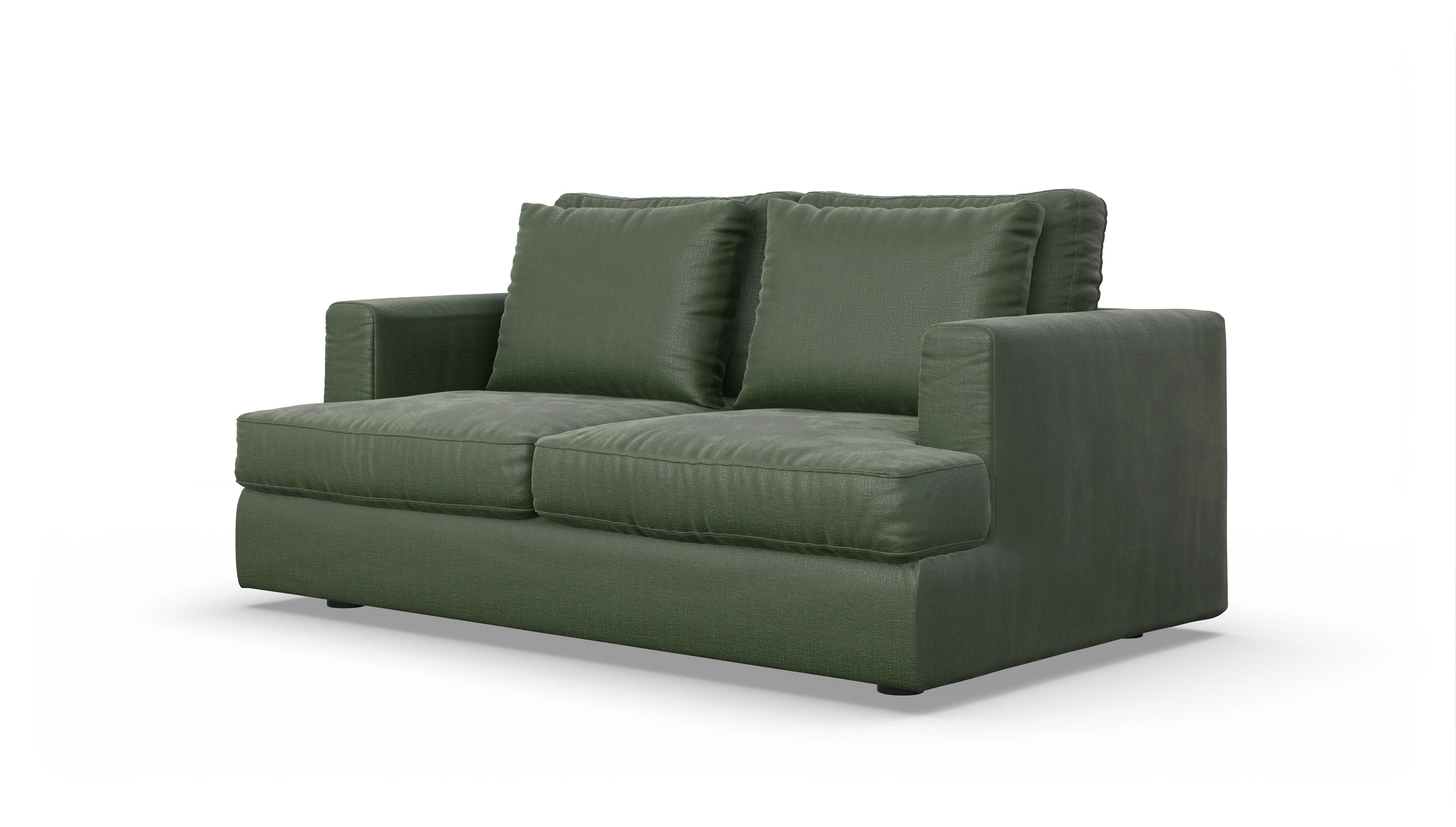 Schlafsofa Sospiri Ansicht des Produktes Sospiri 2-Sitzer in Stoff grün