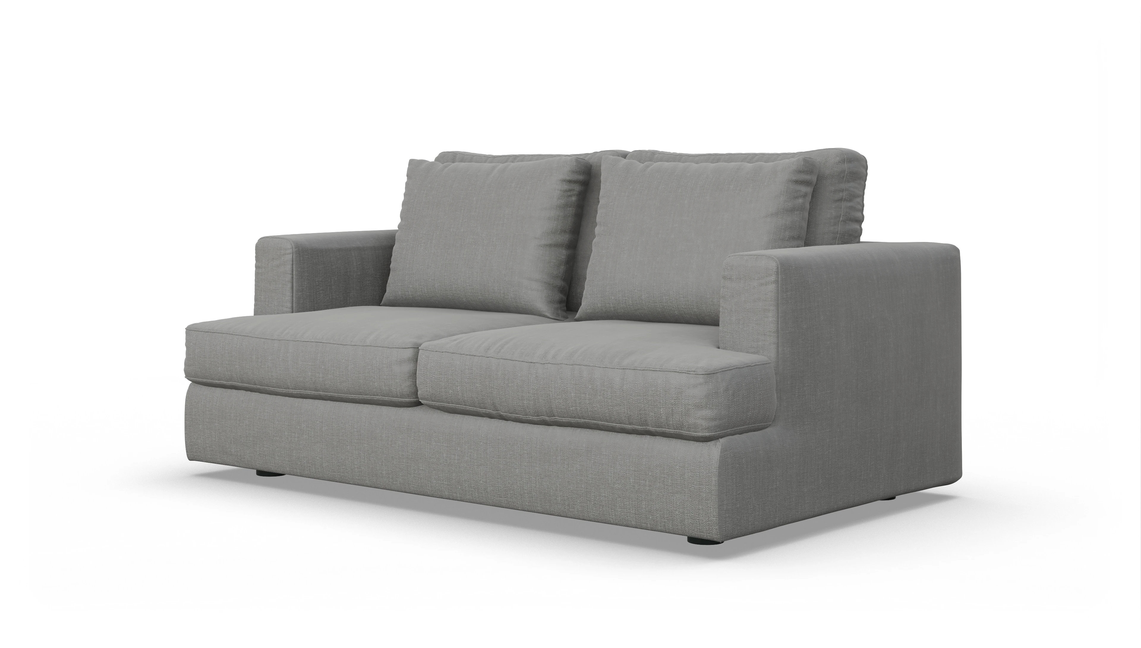 Schlafsofa Sospiri Ansicht des Produktes Sospiri 2-Sitzer in Stoff grau