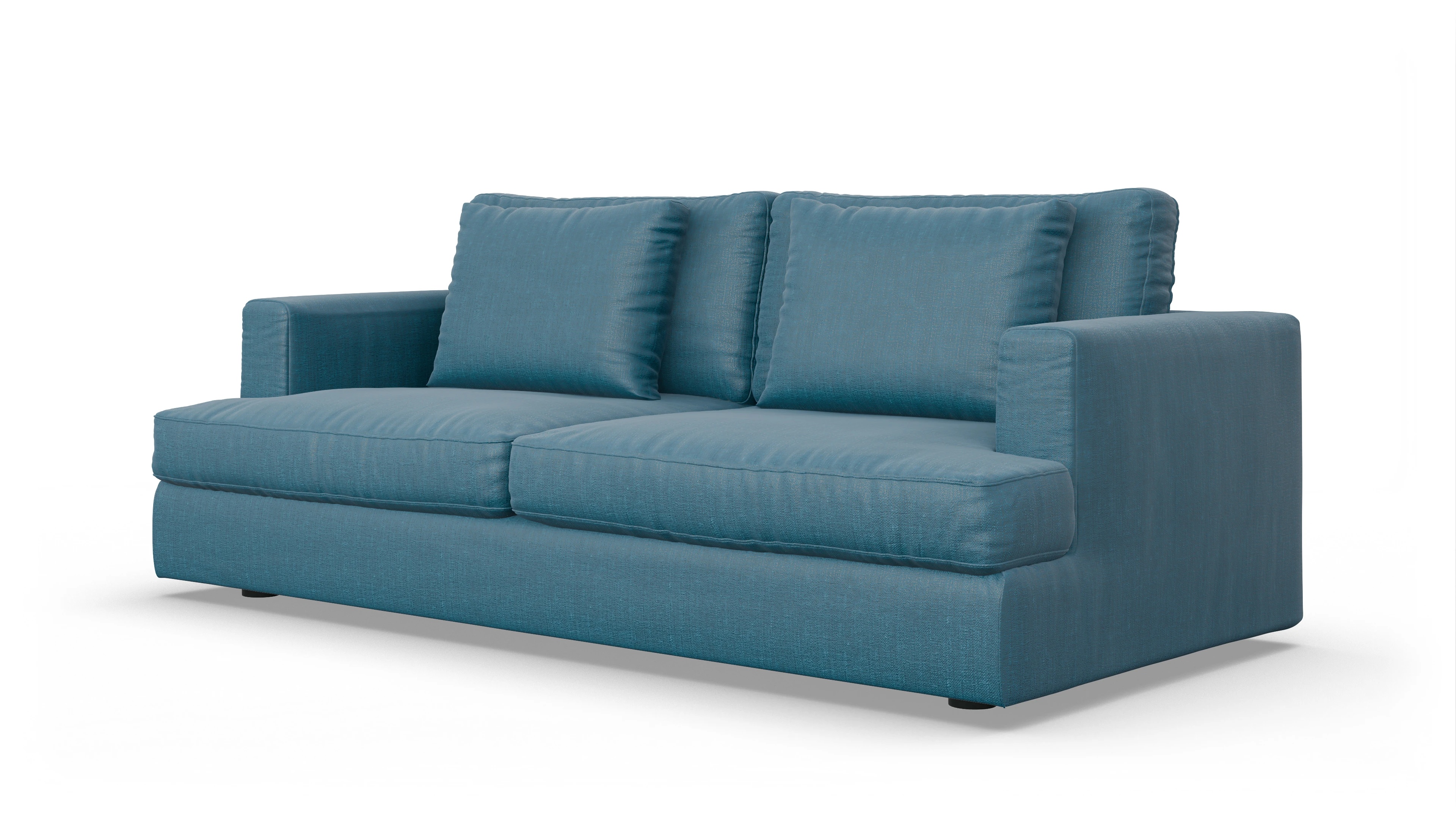 Schlafsofa Sospiri Ansicht des Produktes Sospiri 3-Sitzer in Stoff blau