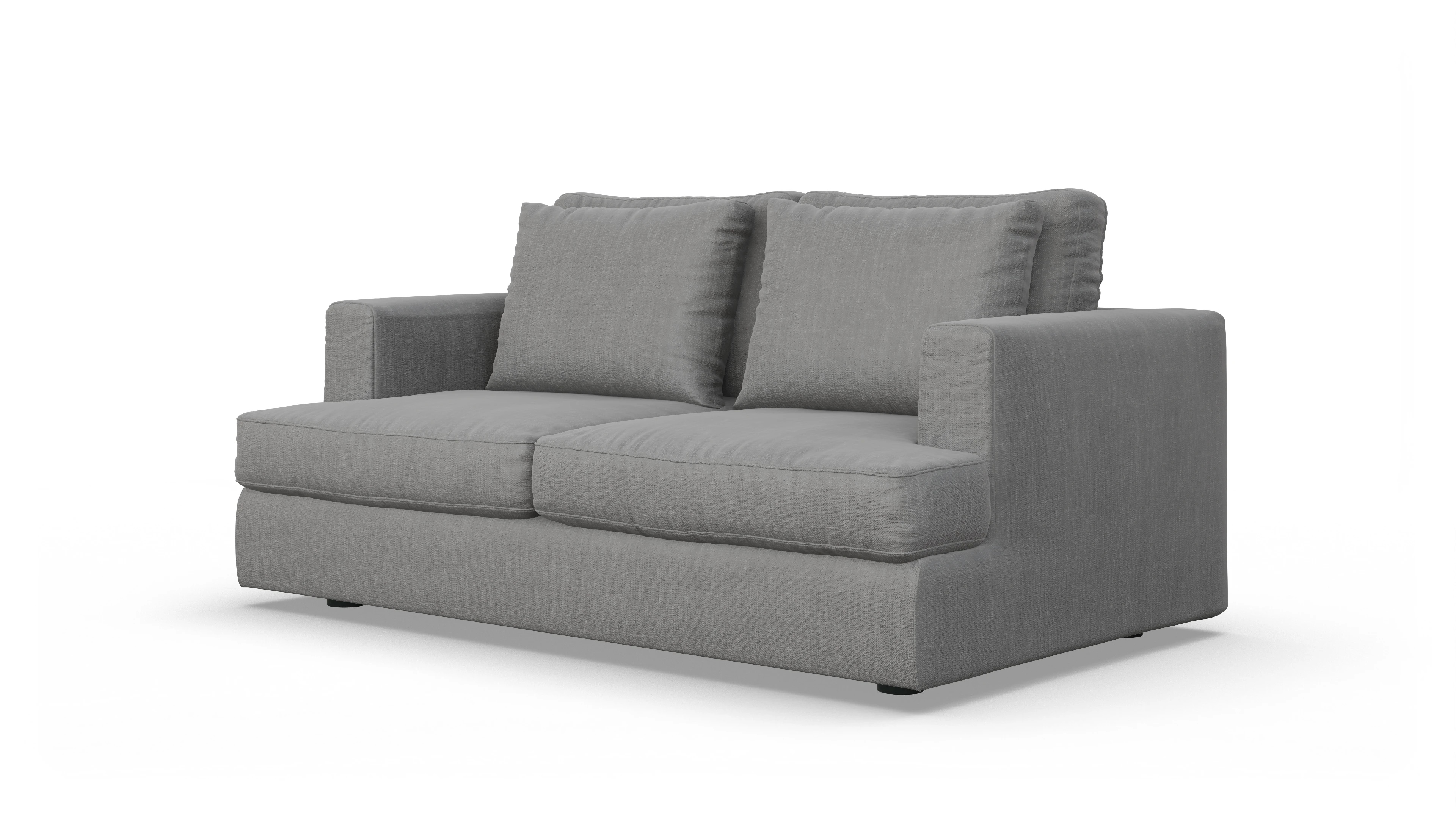 Schlafsofa Sospiri Ansicht des Produktes Sospiri 2-Sitzer in Stoff grau