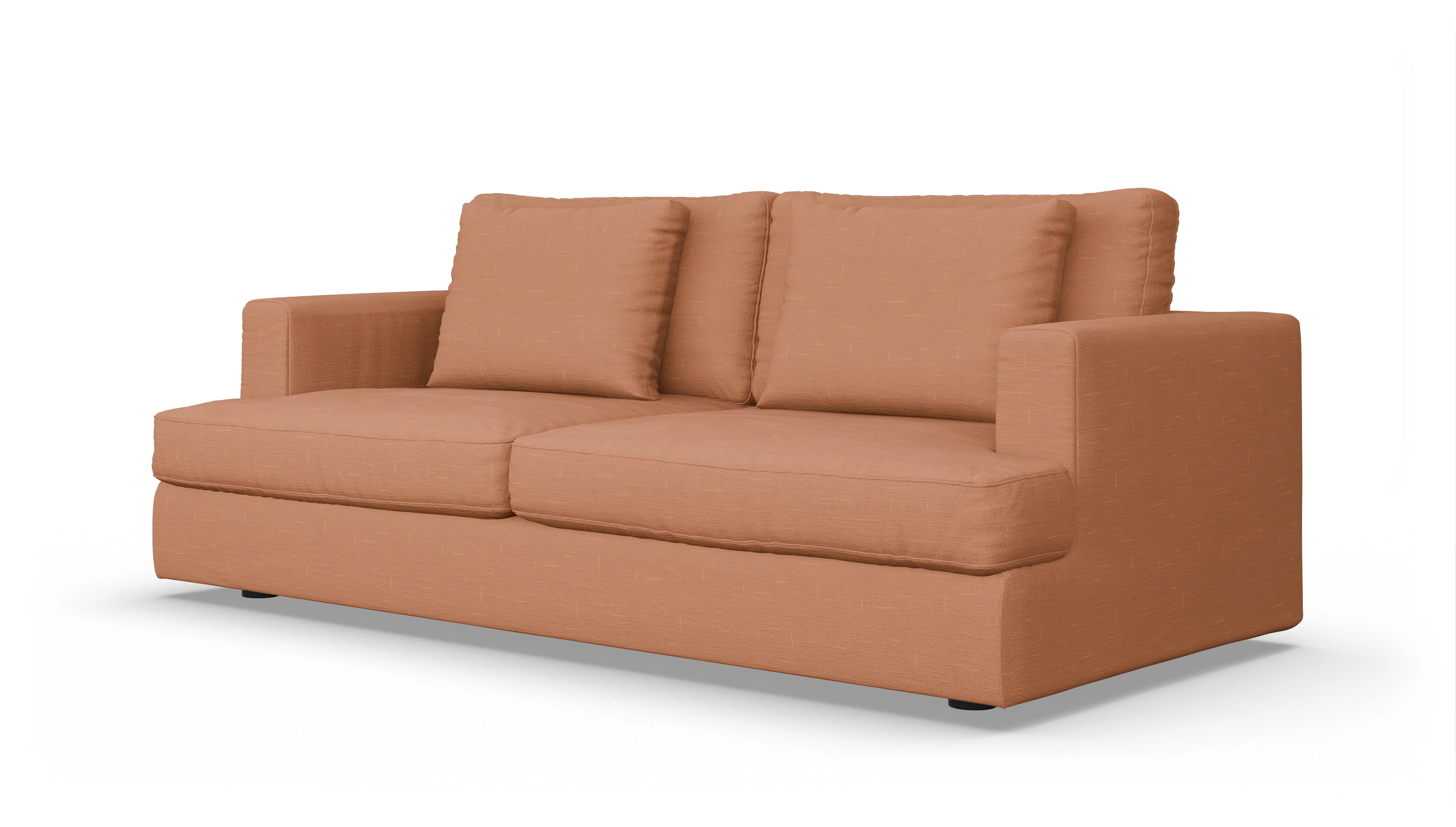 Ansicht des Produktes Sospiri 3-Sitzer in Stoff orange