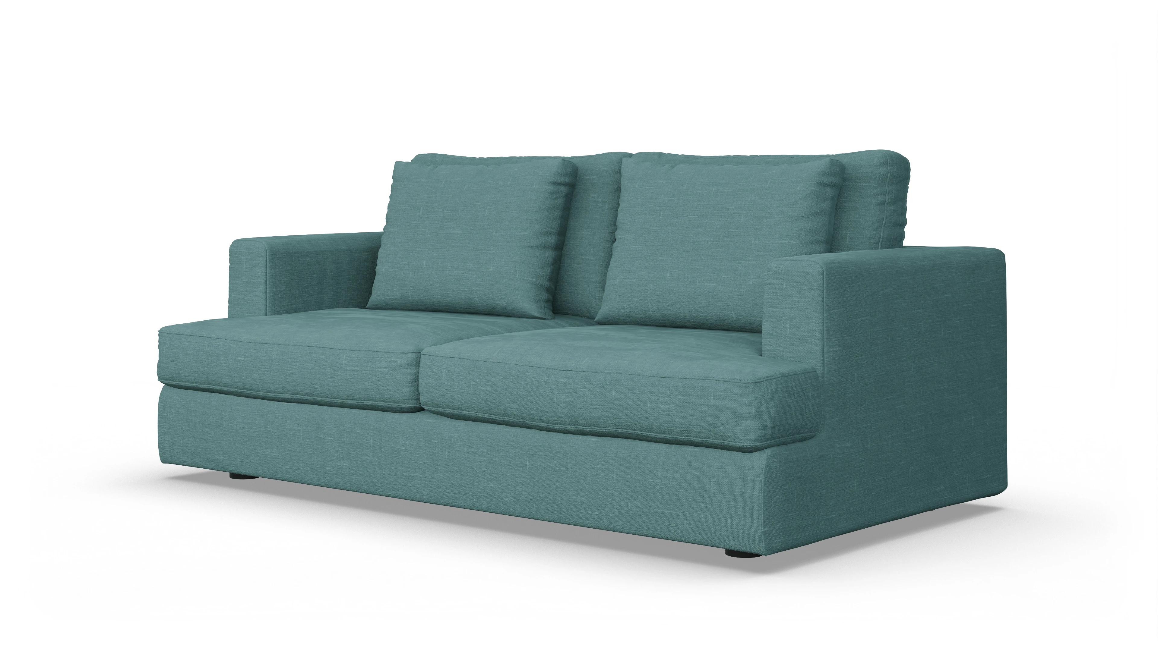 Stoffsofa Sospiri Ansicht des Produktes Sospiri 2,5-Sitzer in Stoff grün