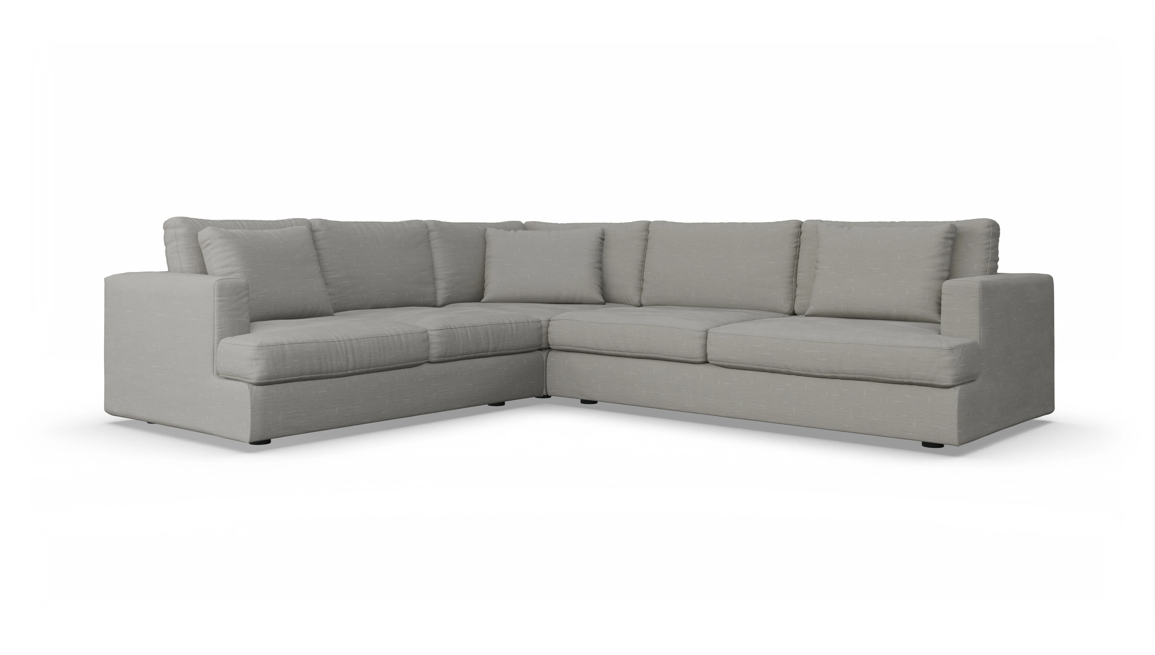 Ansicht des Produktes Sospiri Ecksofa Links in Stoff grau