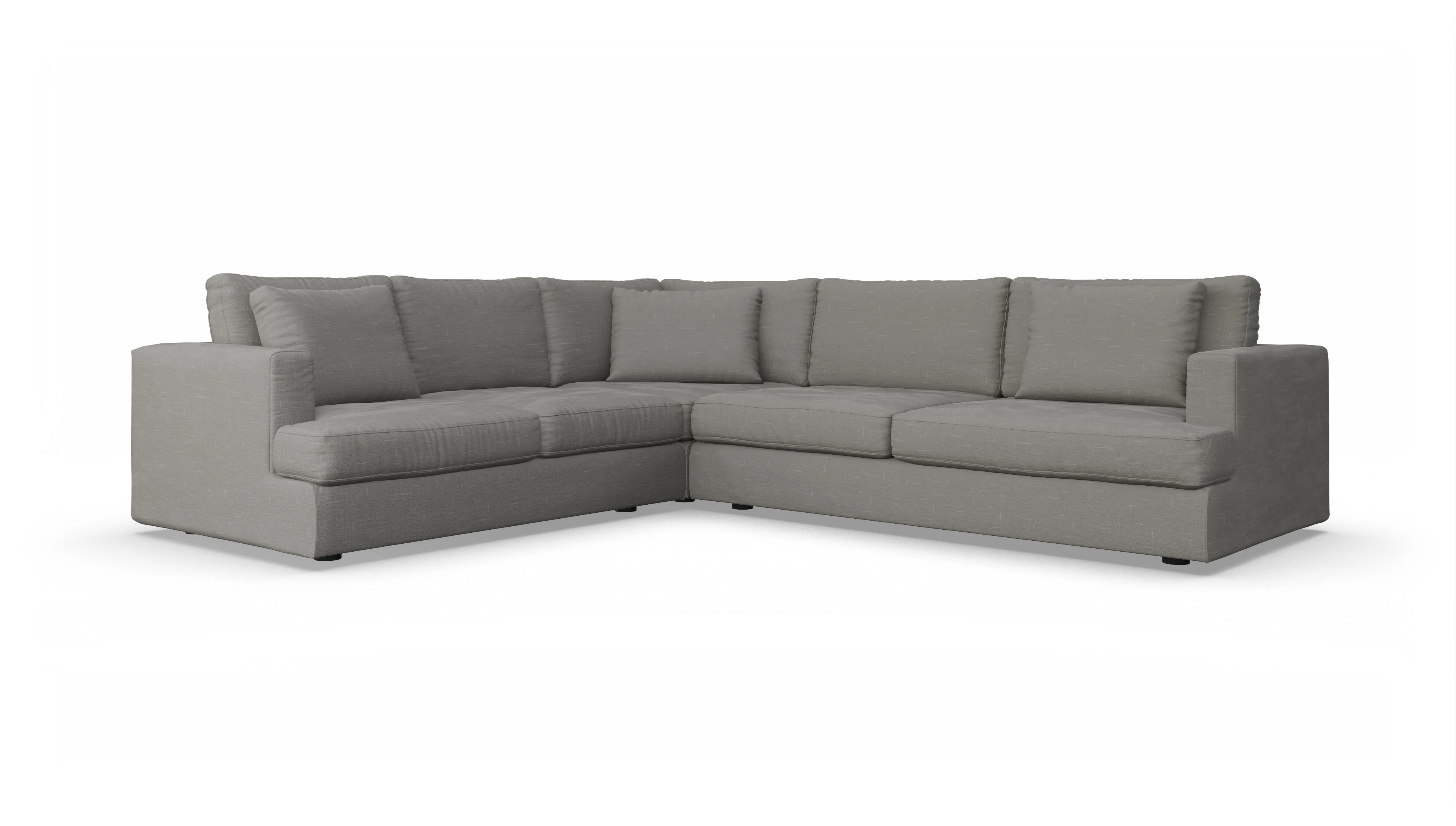 Ansicht des Produktes Sospiri Ecksofa Links in Stoff grau