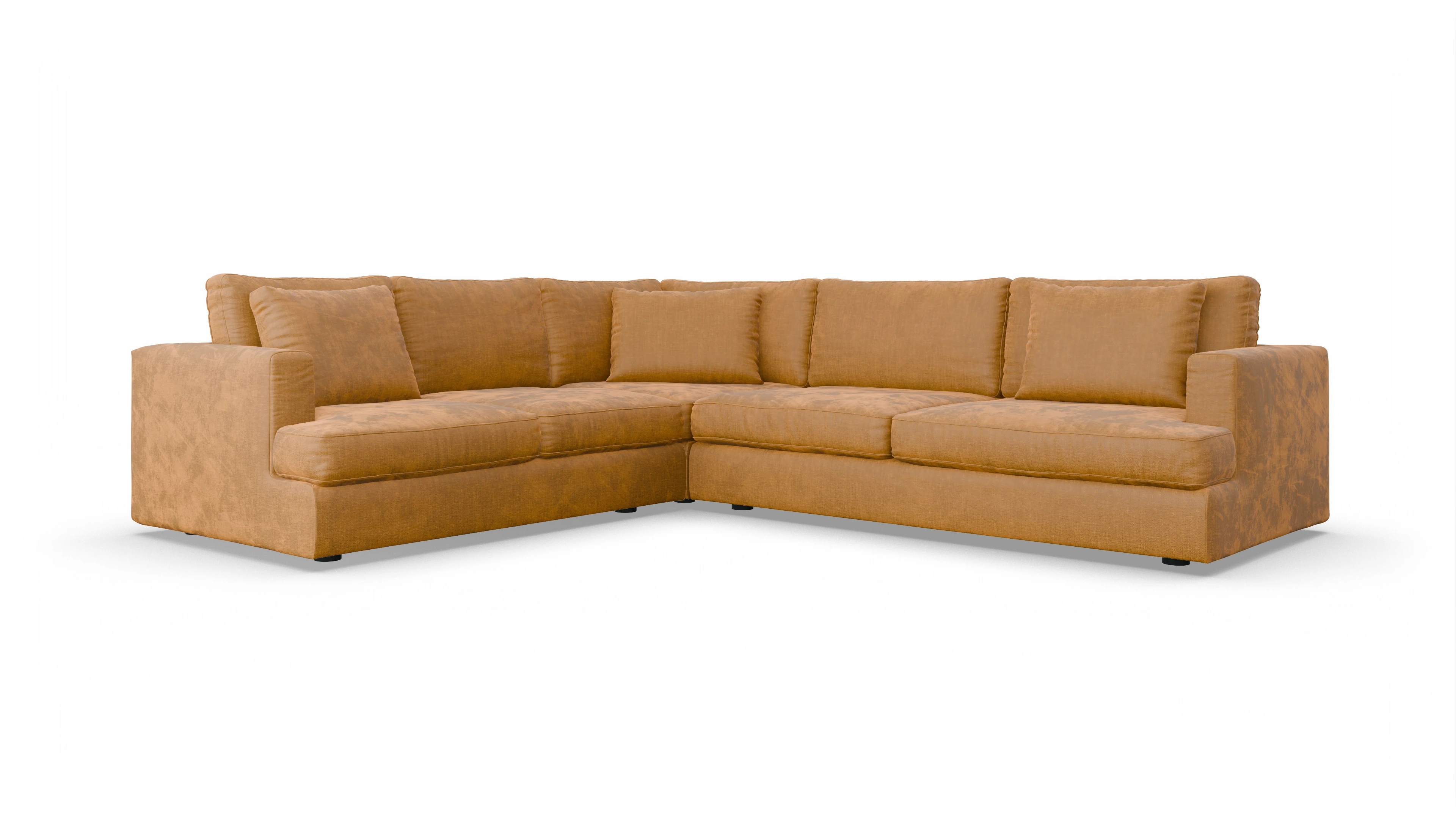 Ansicht des Produktes Sospiri Ecksofa Links in Stoff braun