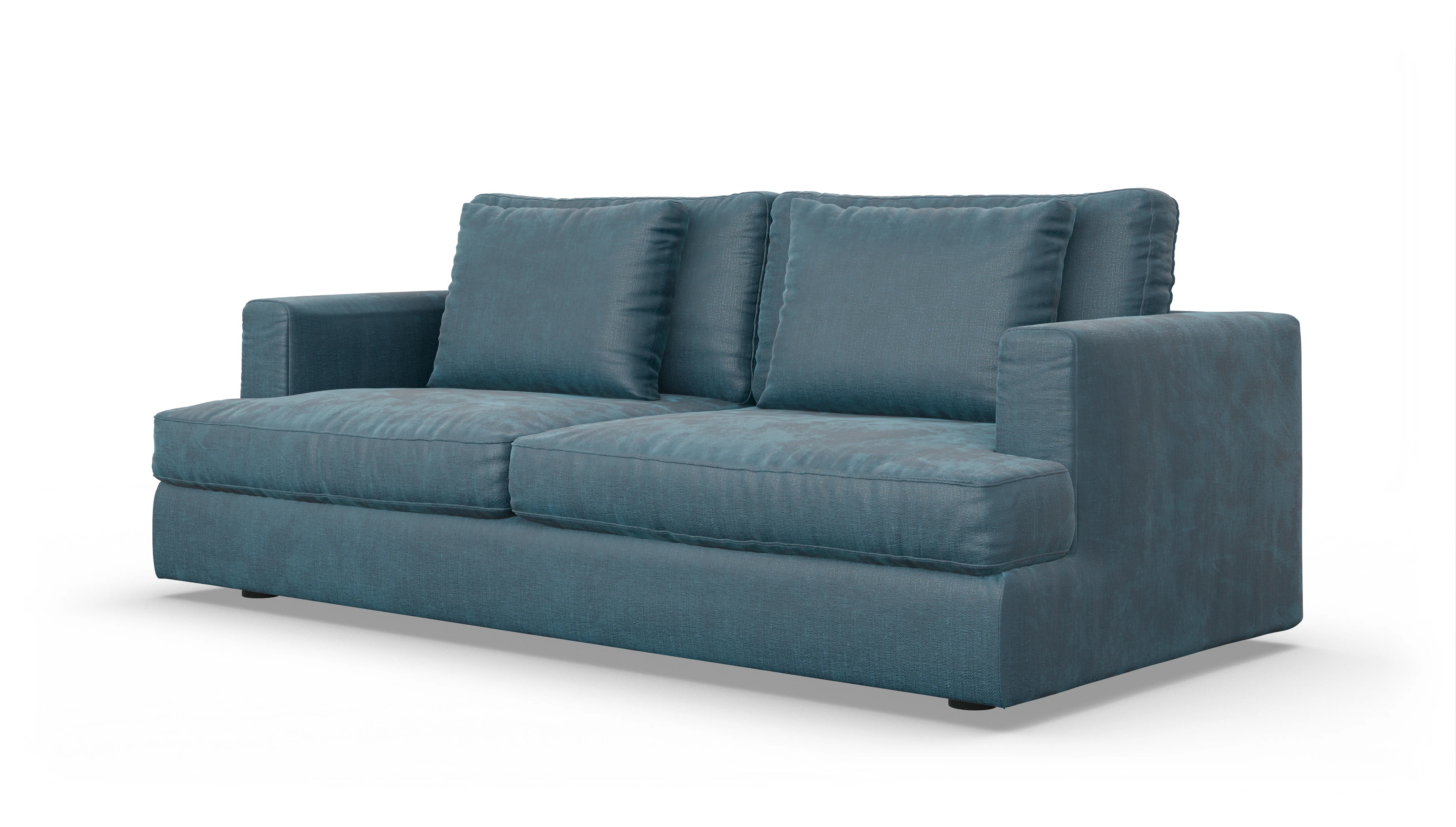 Ansicht des Produktes Sospiri 3-Sitzer in Stoff blau