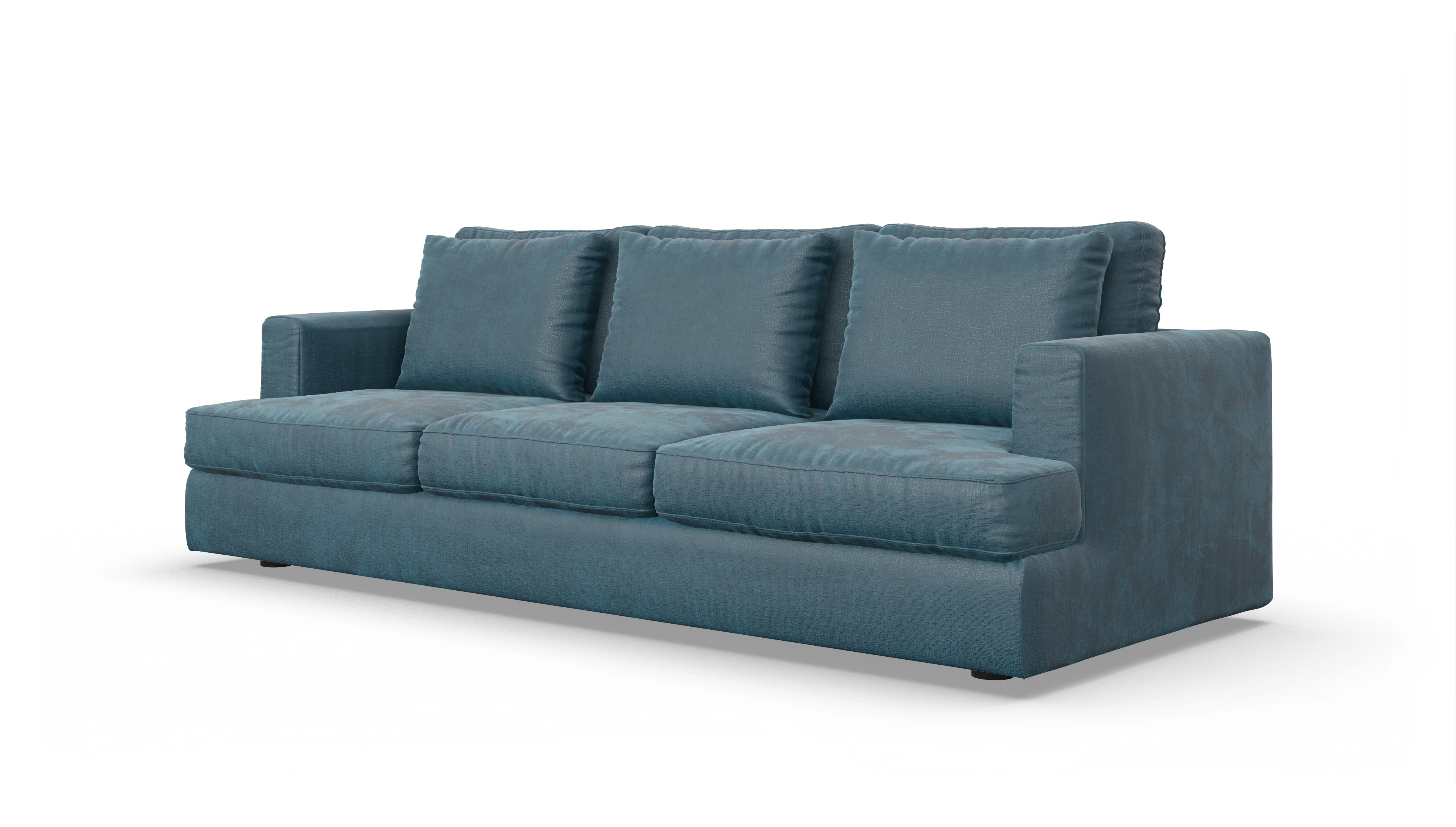 Ansicht des Produktes Sospiri 3,5-Sitzer in Stoff blau