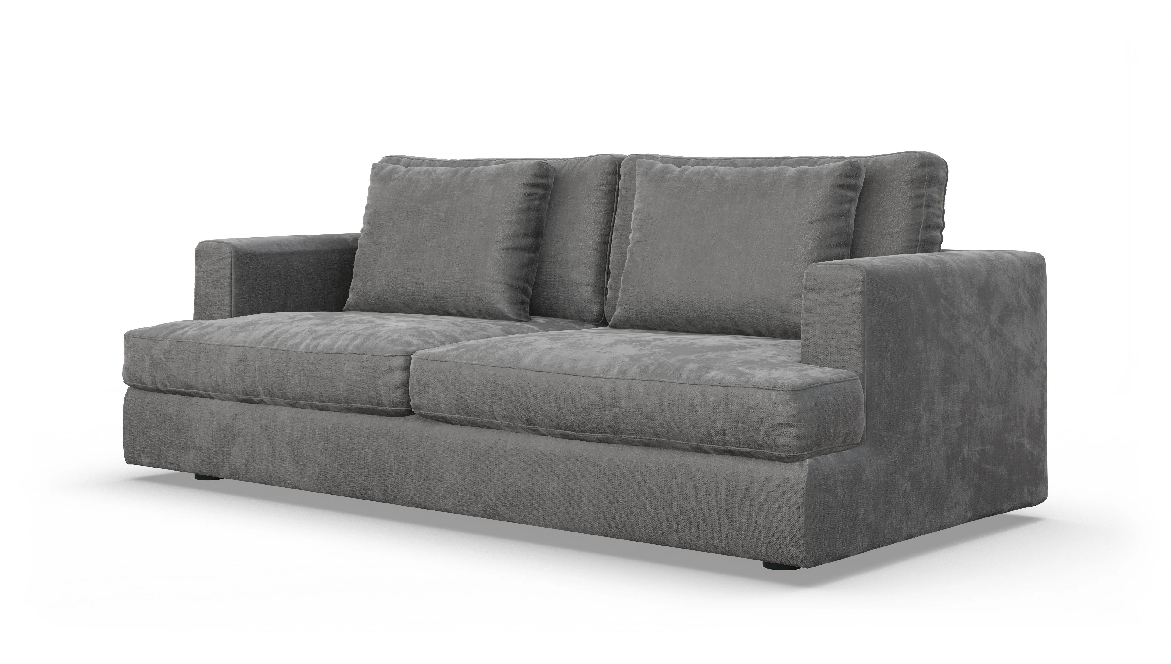 Ansicht des Produktes Sospiri 3-Sitzer in Stoff grau