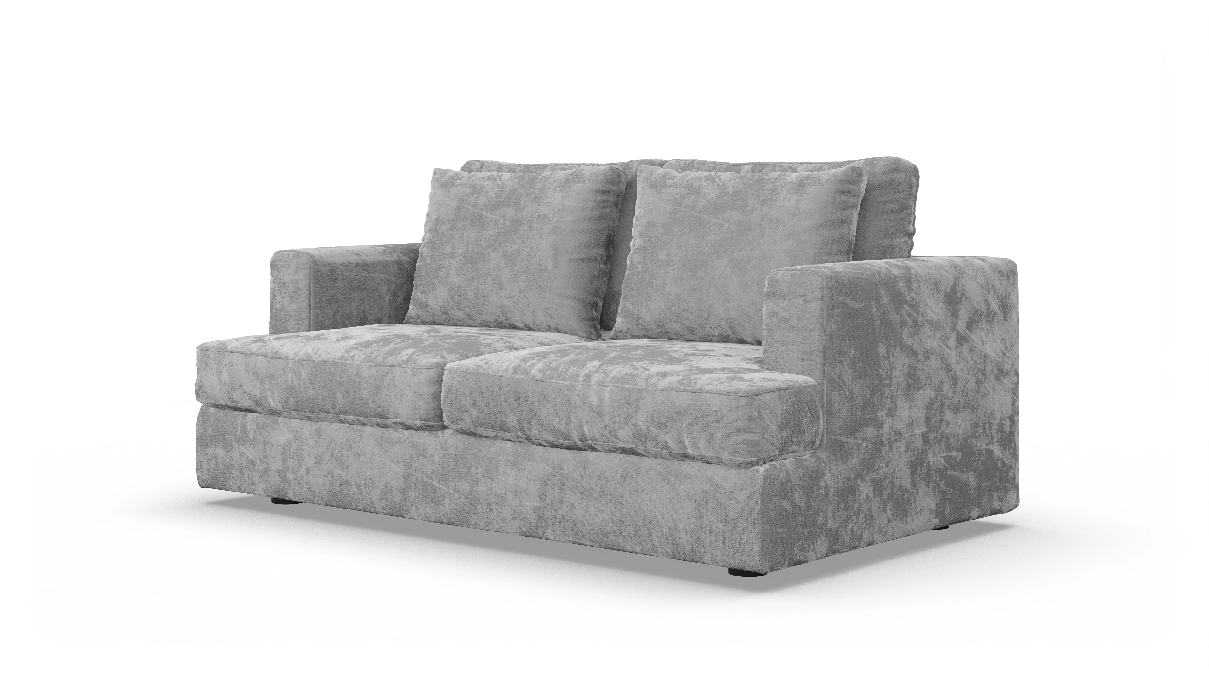 Stoffsofa Sospiri Ansicht des Produktes Sospiri 2-Sitzer in Stoff grau