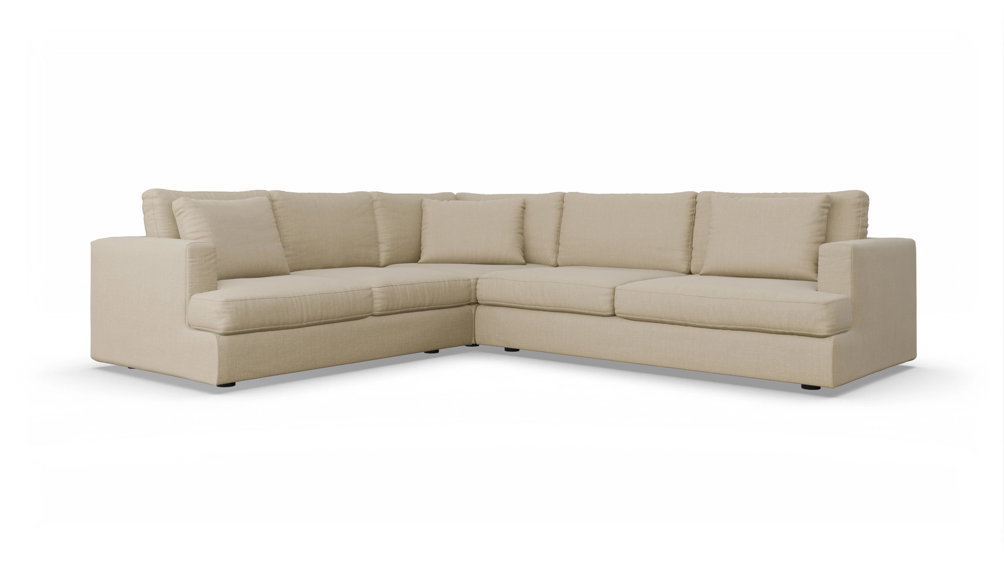 Ansicht des Produktes Sospiri Ecksofa Links in Stoff beige