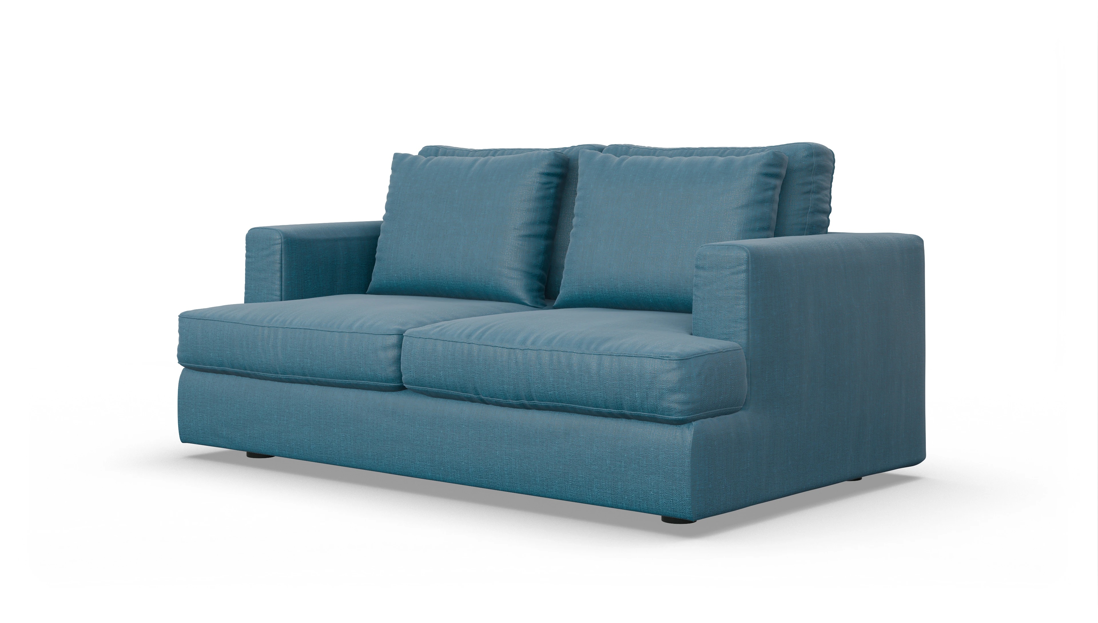 Ansicht des Produktes Sospiri 2-Sitzer in Stoff blau