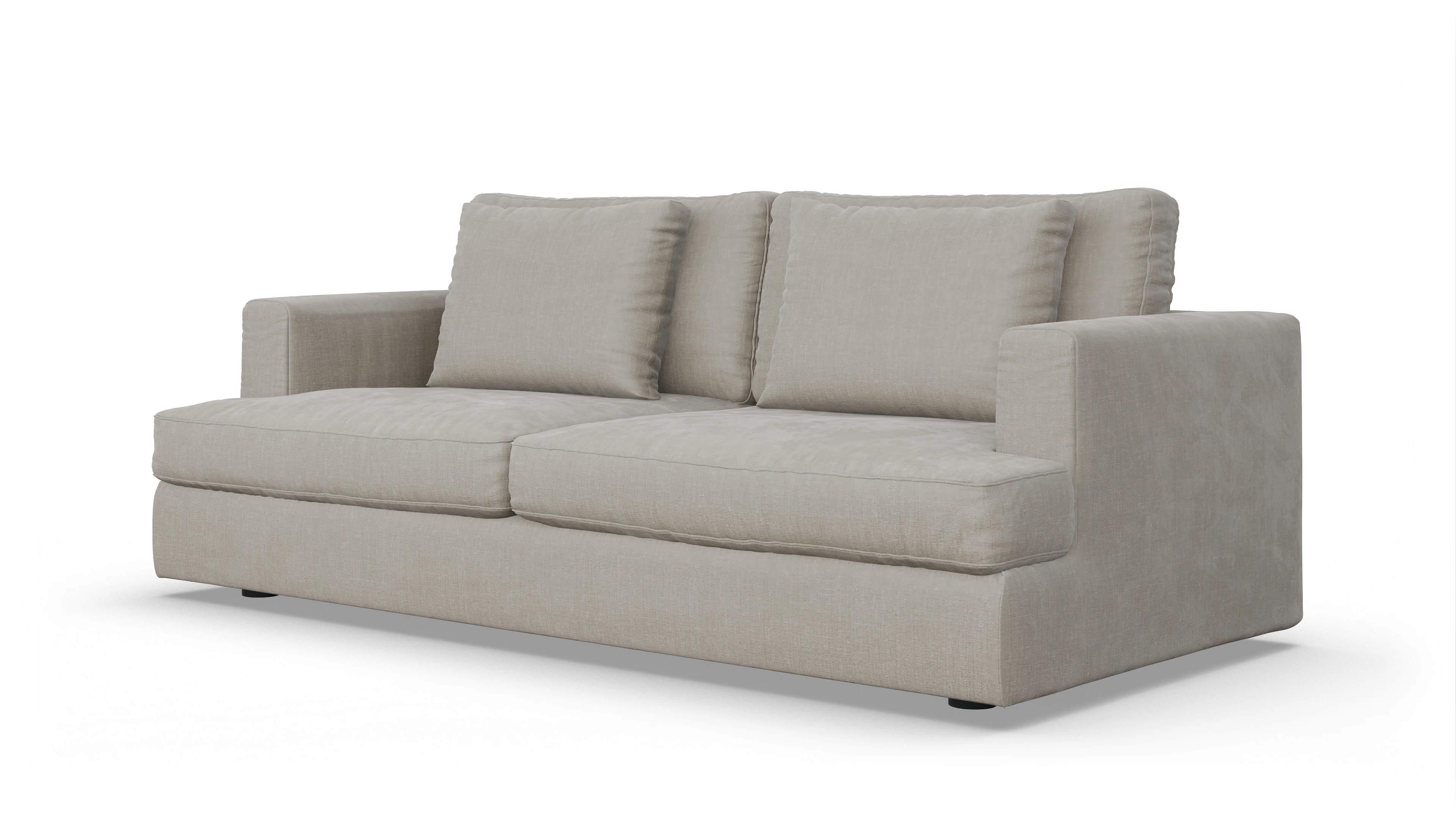 Ansicht des Produktes Sospiri 3-Sitzer in Stoff grau