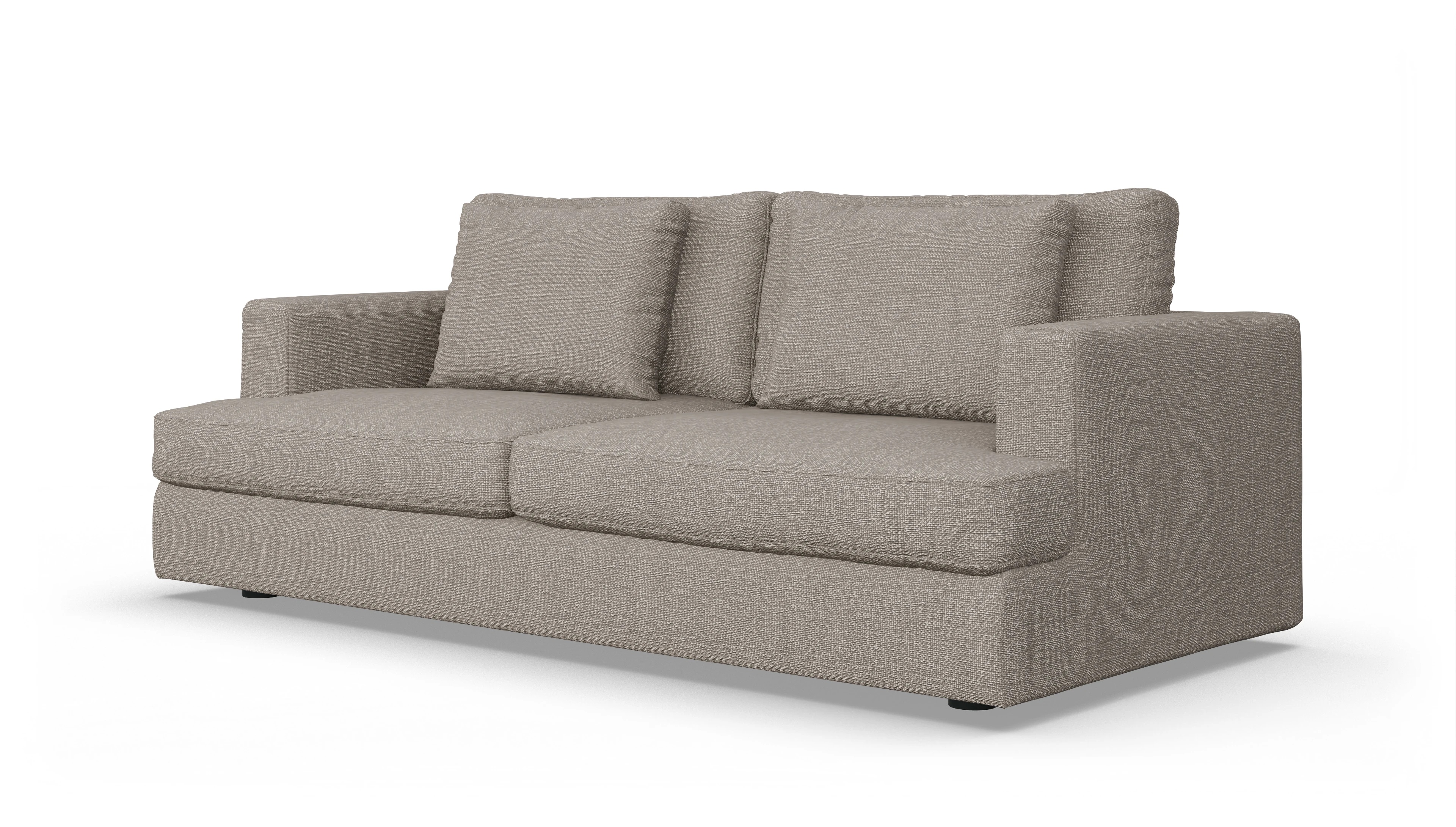 Stoffsofa Sospiri Ansicht des Produktes Sospiri 3-Sitzer in Stoff beige