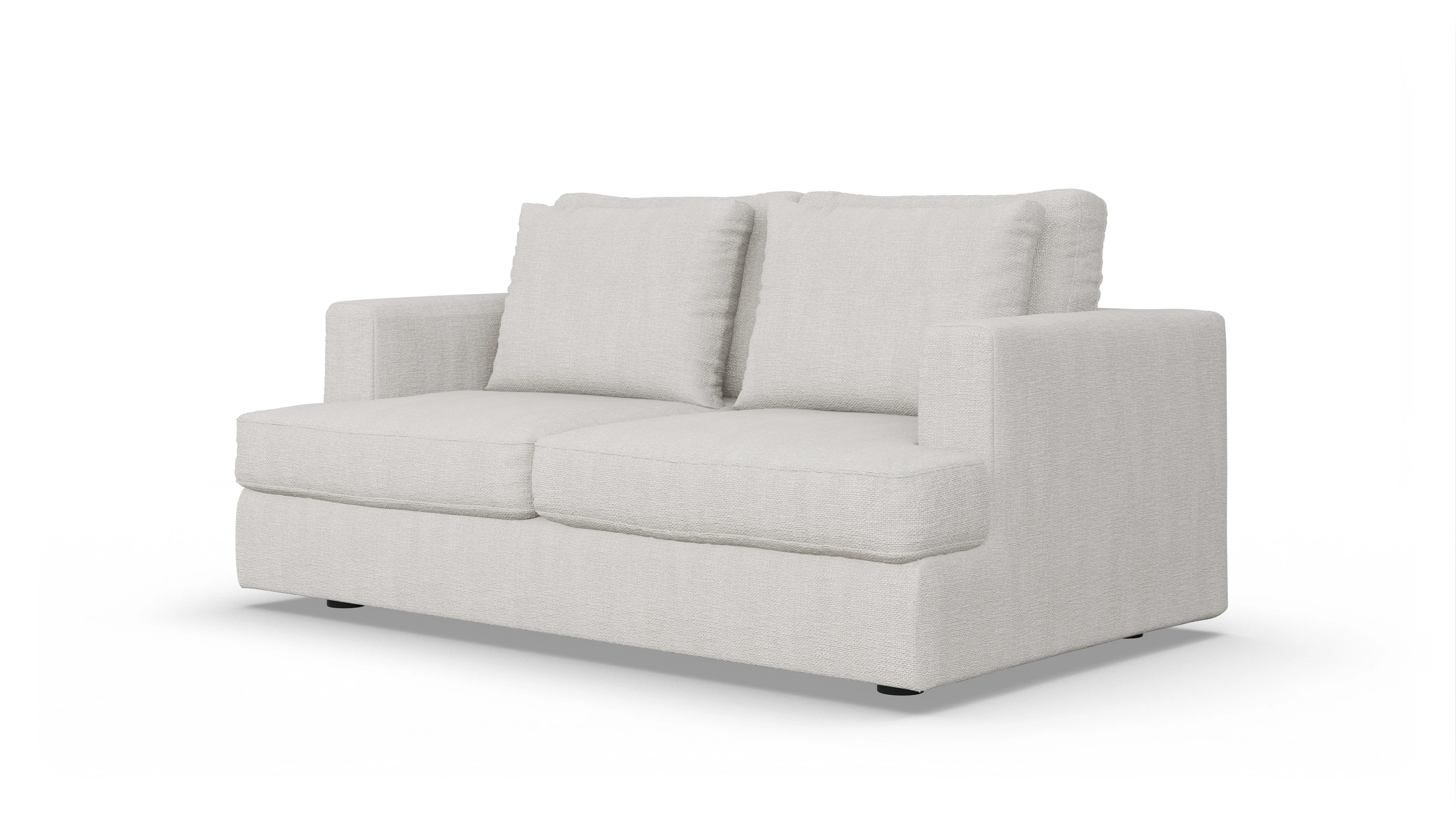 Stoffsofa Sospiri Ansicht des Produktes Sospiri 2-Sitzer in Stoff weiß