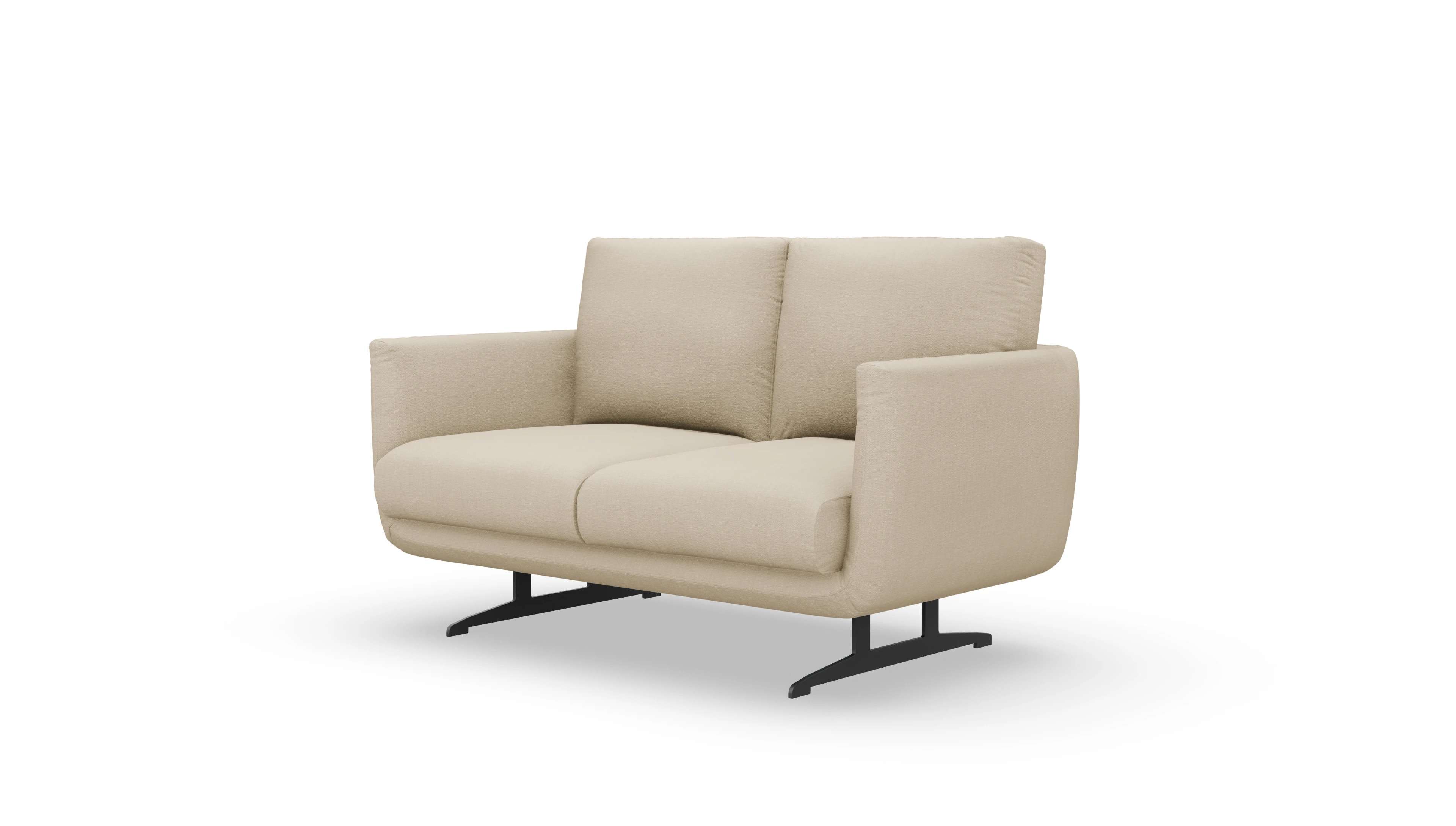 Designer-Sofa Boteri Ansicht des Produktes Boteri 2-Sitzer in Stoff beige