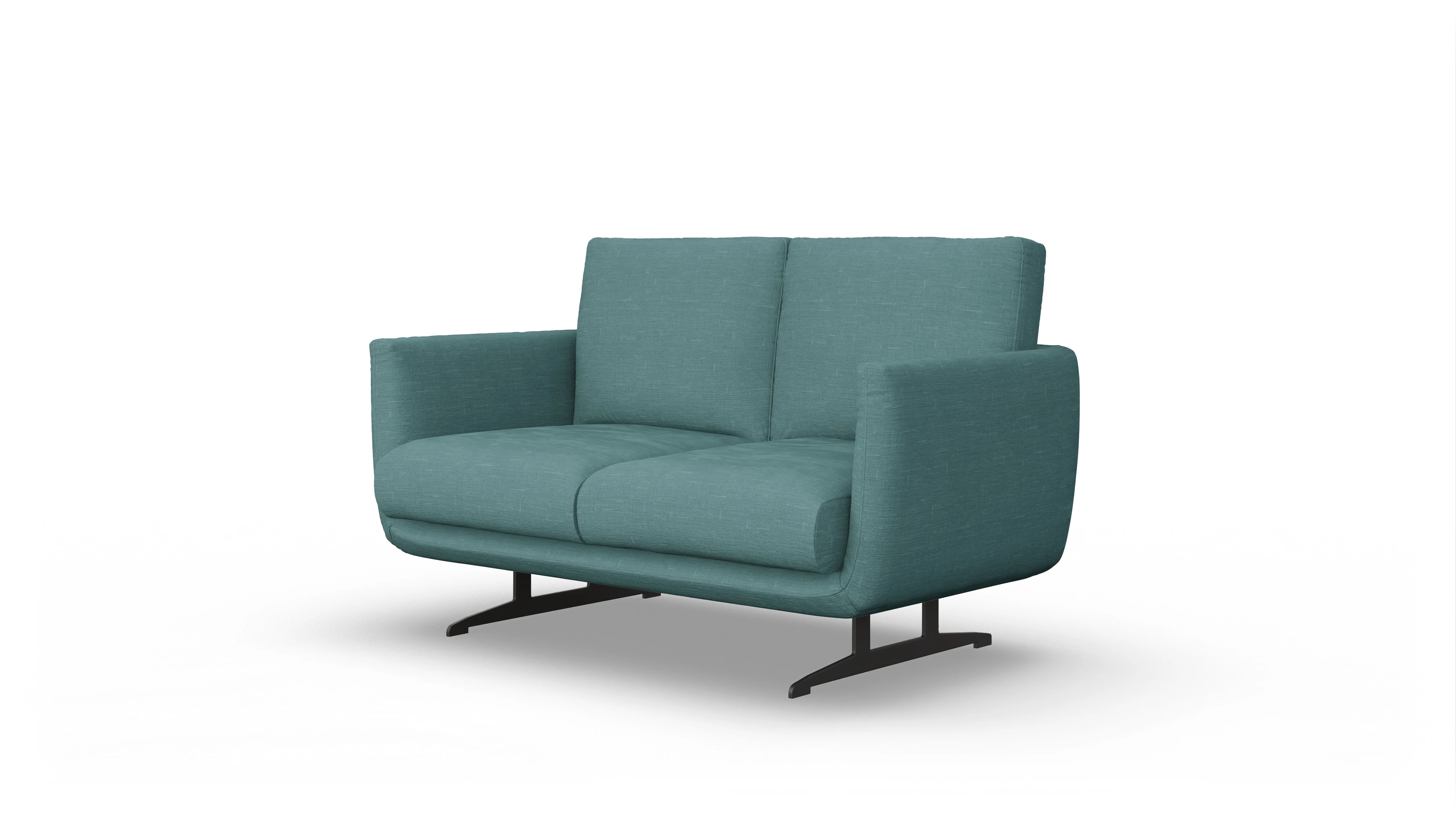 Designer-Sofa Boteri Ansicht des Produktes Boteri 2-Sitzer in Stoff grün