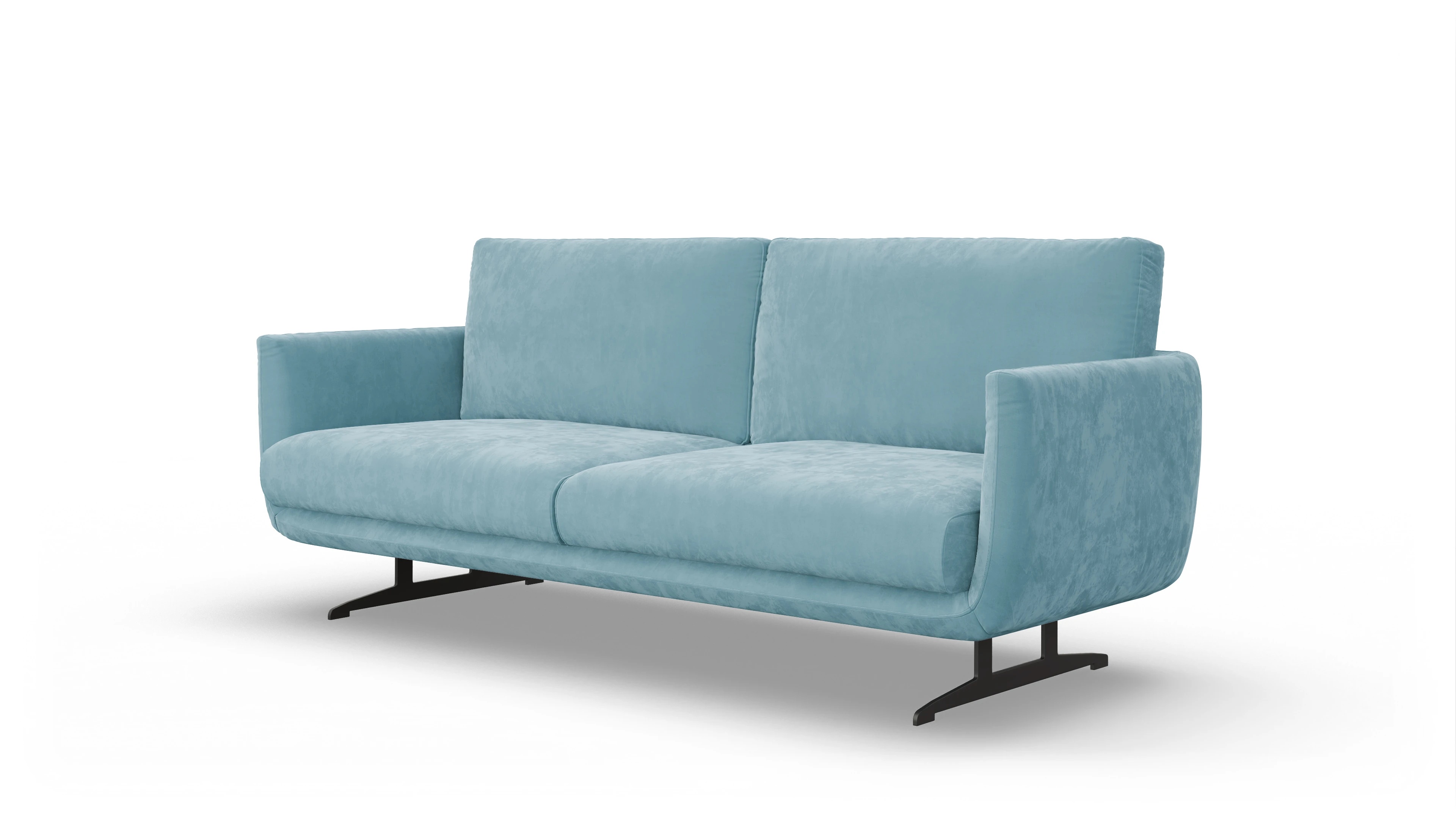 Ansicht des Produktes Boteri 3-Sitzer in Samt blau