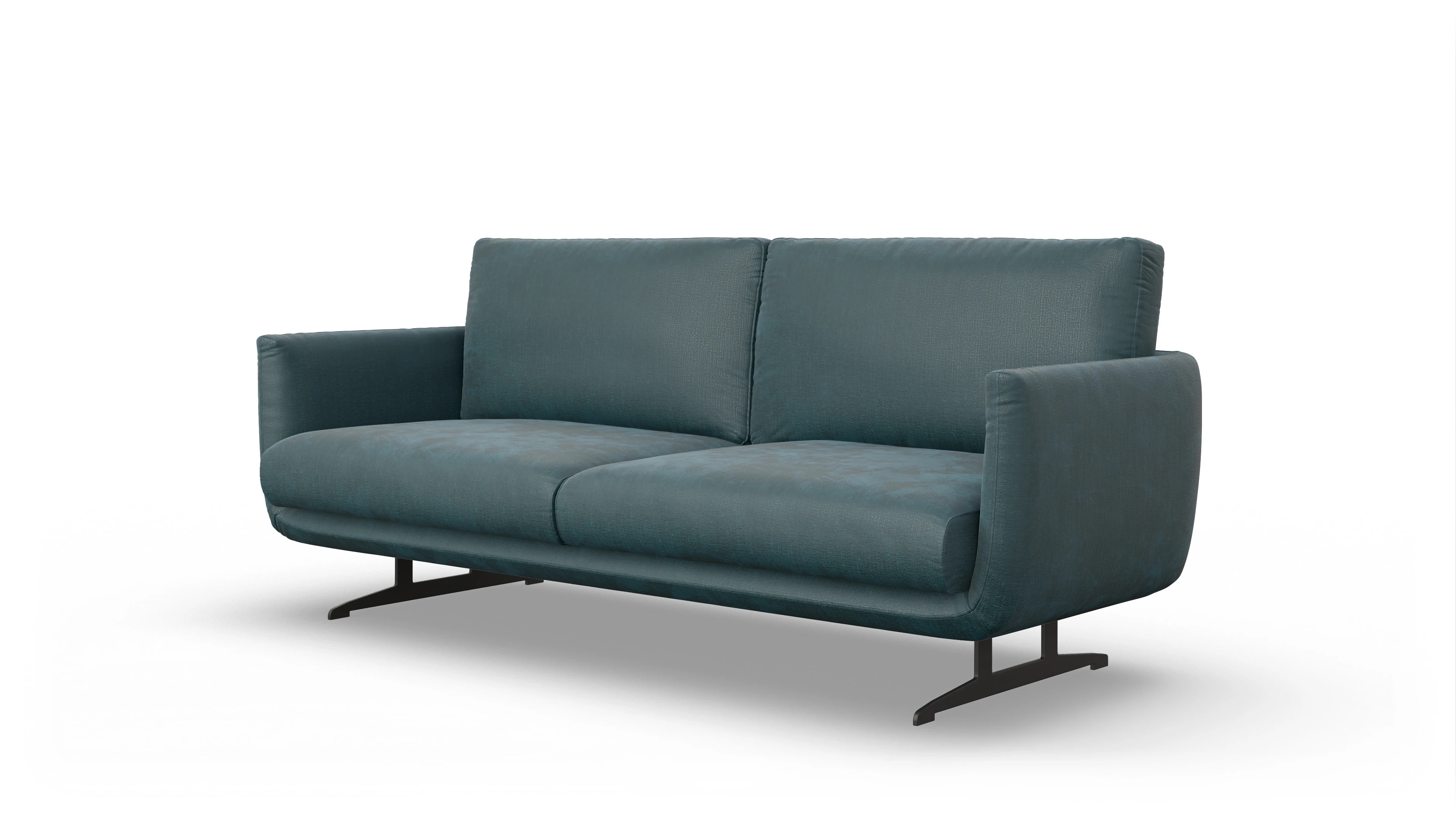 Designer-Sofa Boteri Ansicht des Produktes Boteri 3-Sitzer in Stoff grün
