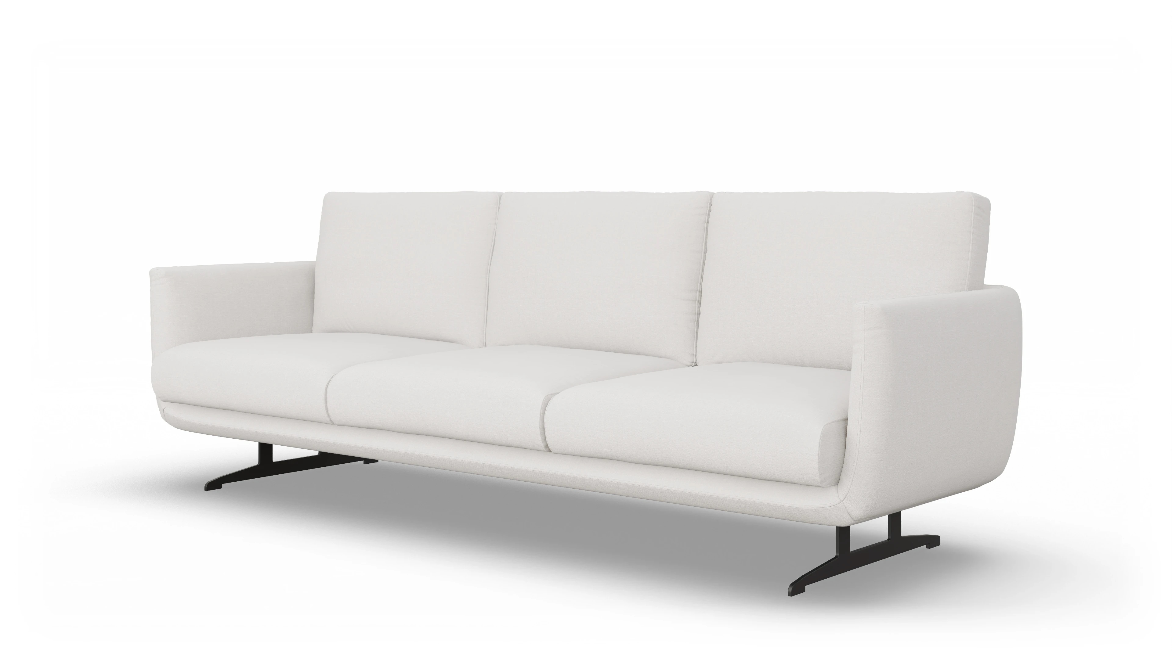 Ansicht des Produktes Boteri 4-Sitzer in Stoff weiß