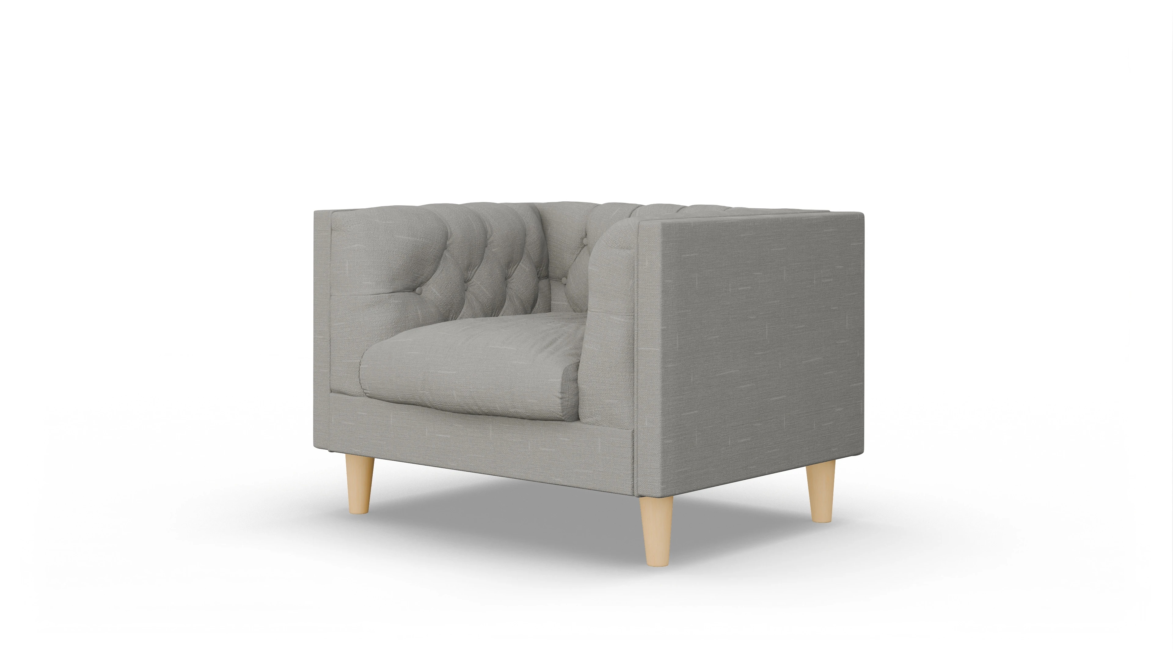 Stoff-Sessel NewChester.01 Ansicht des Produktes NewChester.01 Sessel in Stoff grau