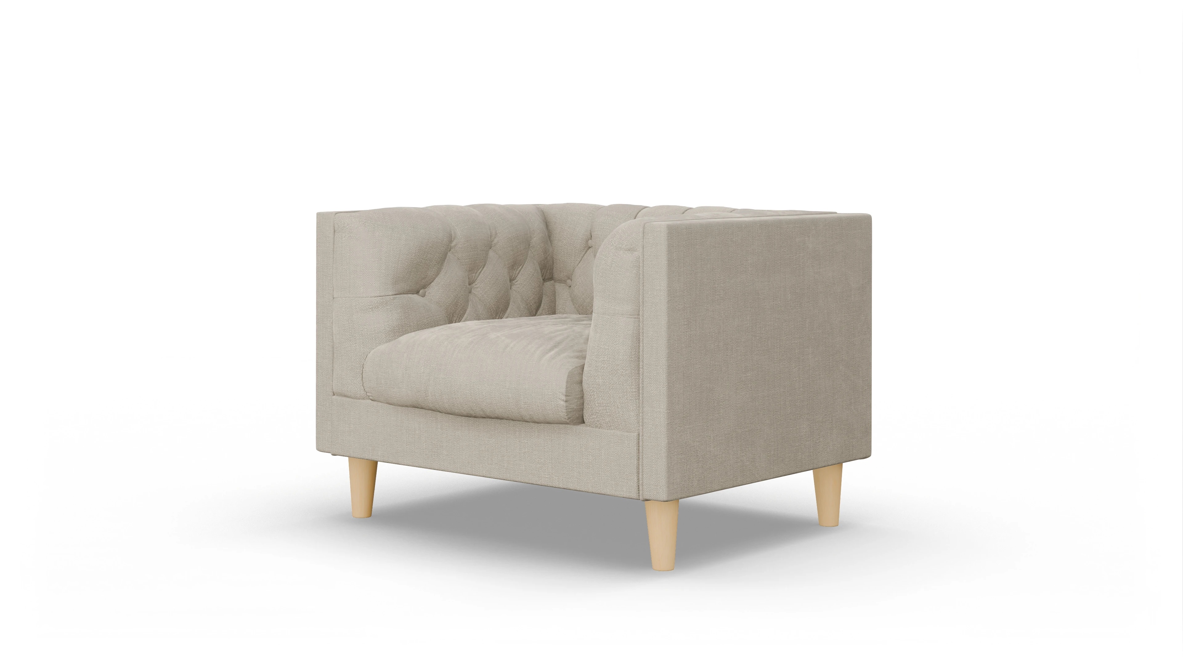 Stoff-Sessel NewChester.01 Ansicht des Produktes NewChester.01 Sessel in Stoff beige