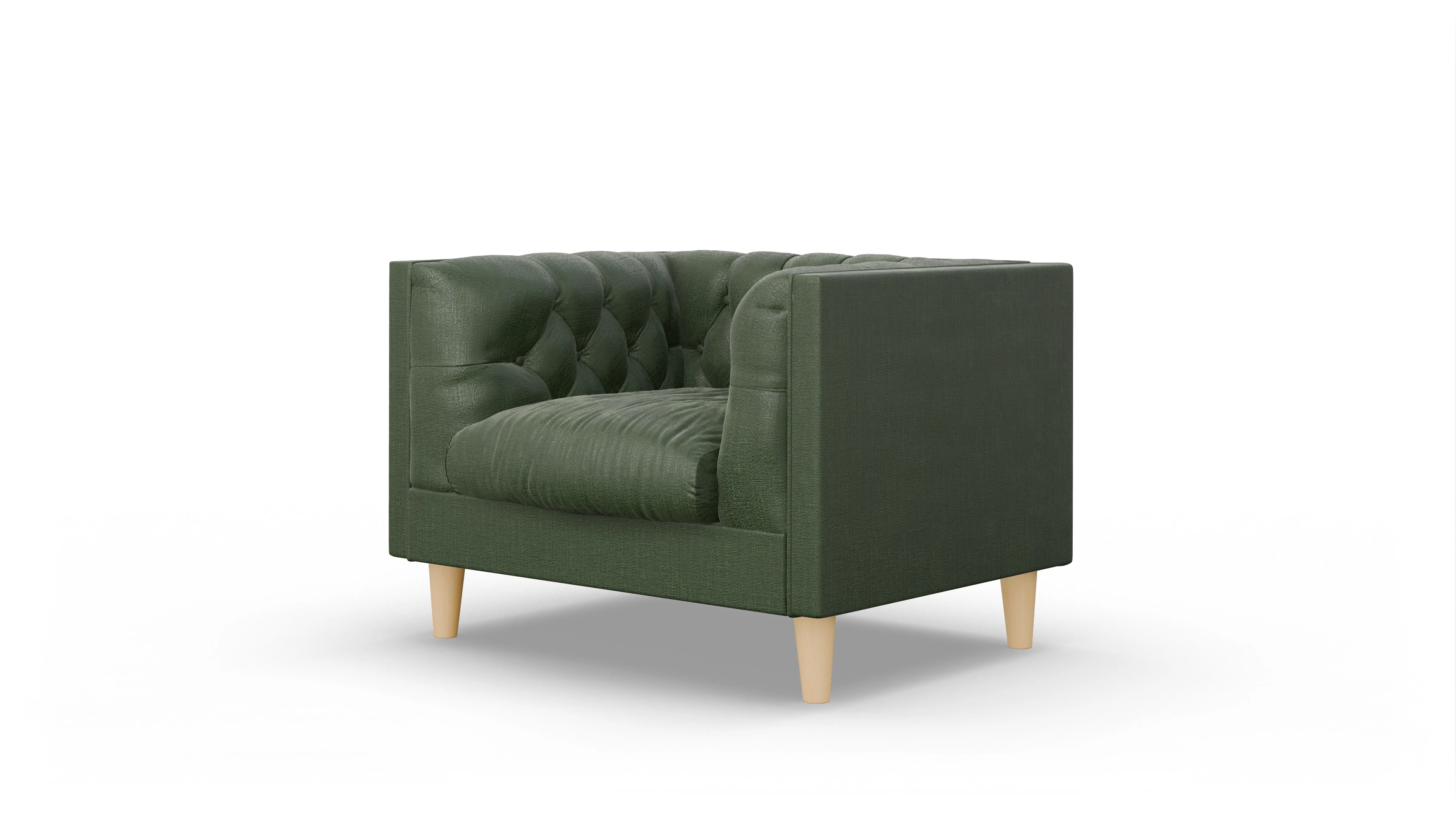 Stoff-Sessel NewChester.01 Ansicht des Produktes NewChester.01 Sessel in Stoff grün