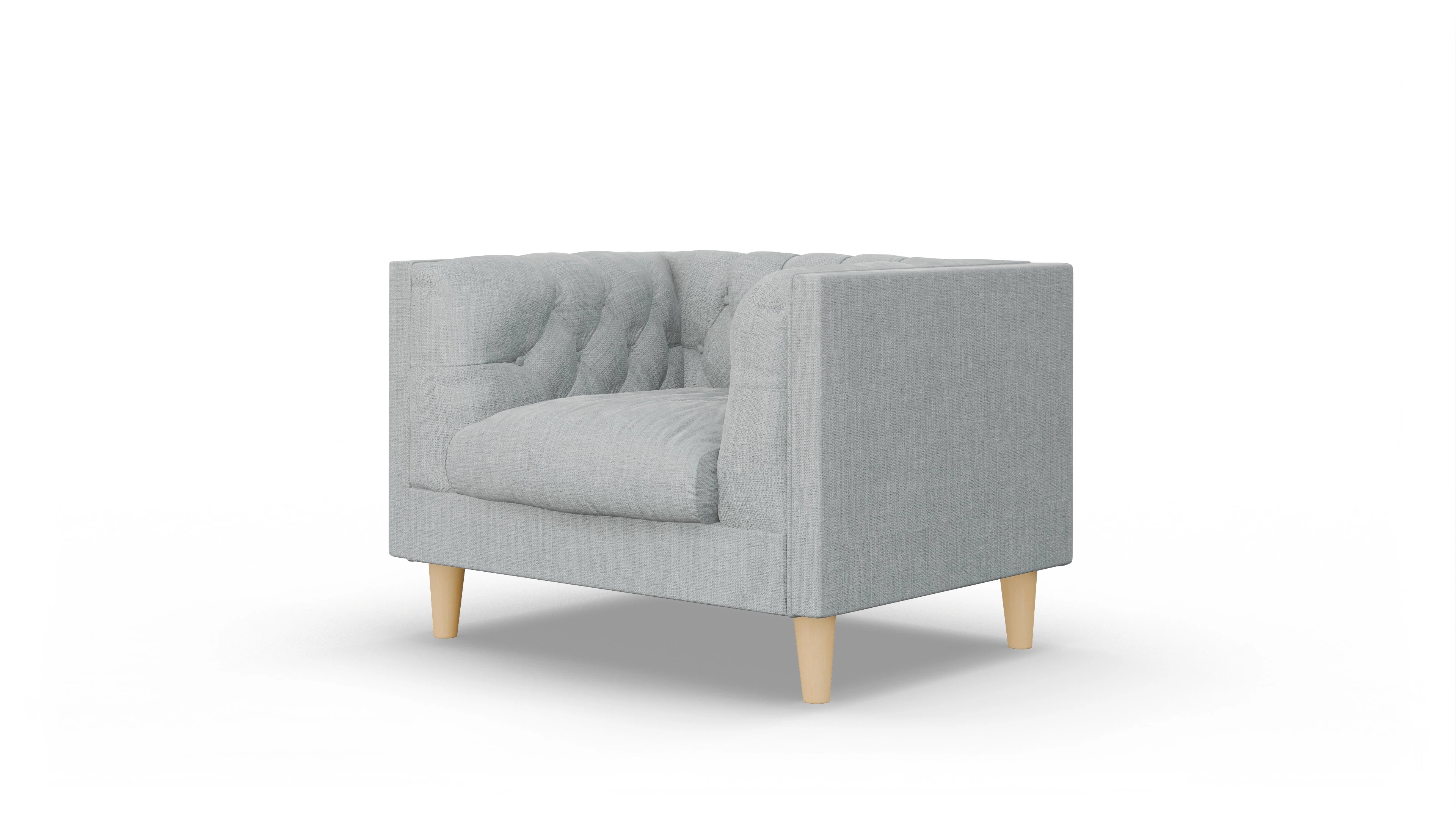 Ansicht des Produktes NewChester.01 Sessel in Stoff grau