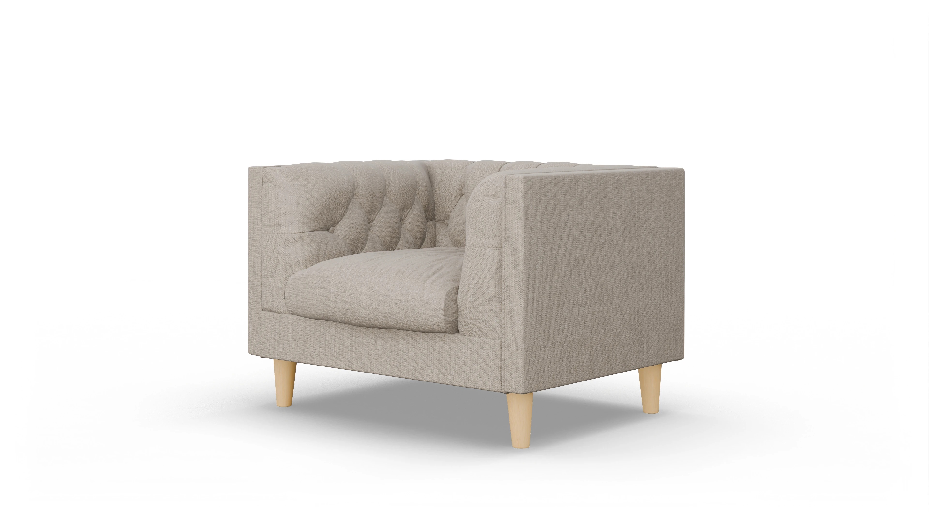 Ansicht des Produktes NewChester.01 Sessel in Stoff braun