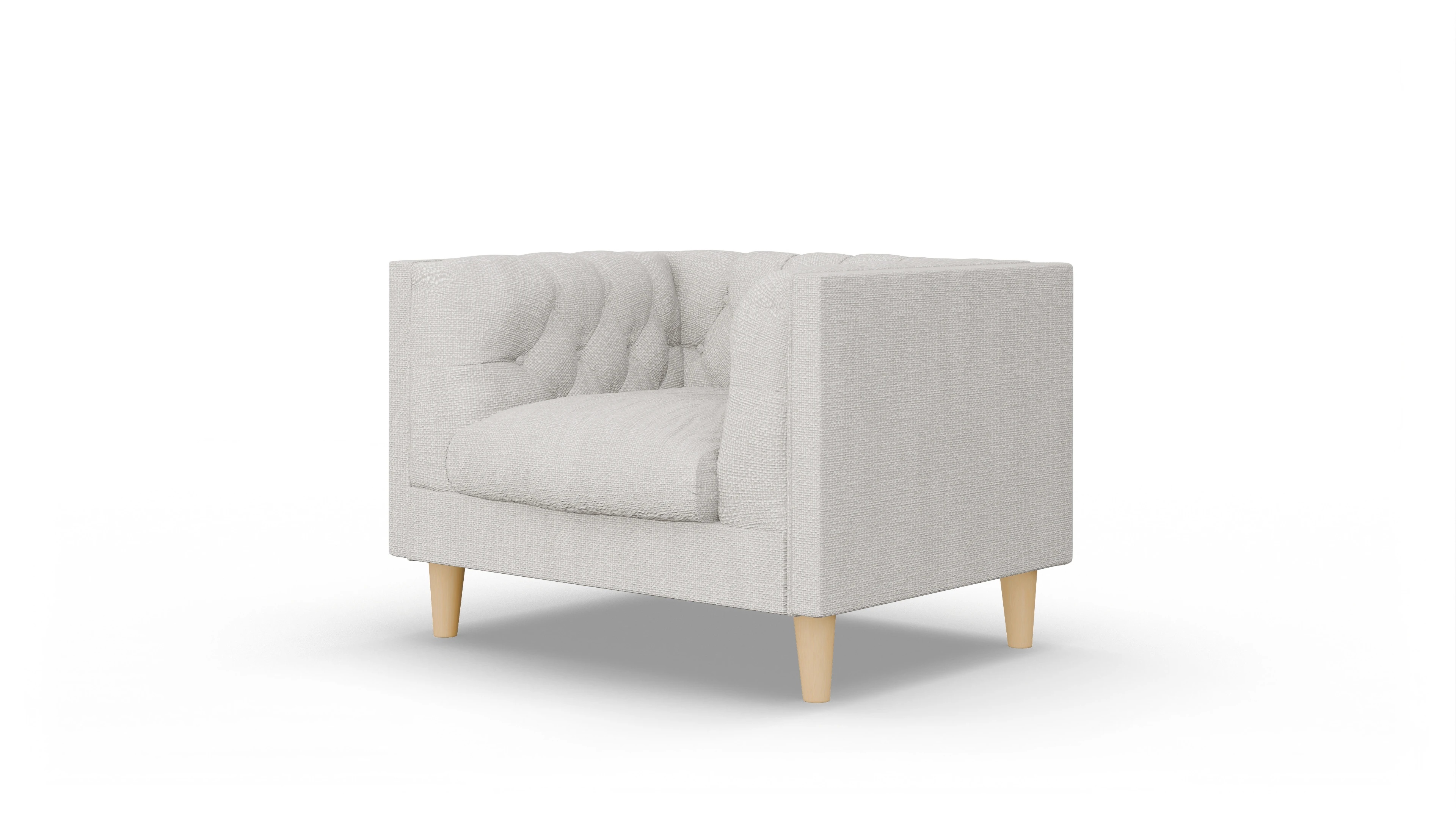 Stoff-Sessel NewChester.01 Ansicht des Produktes NewChester.01 Sessel in Stoff weiß