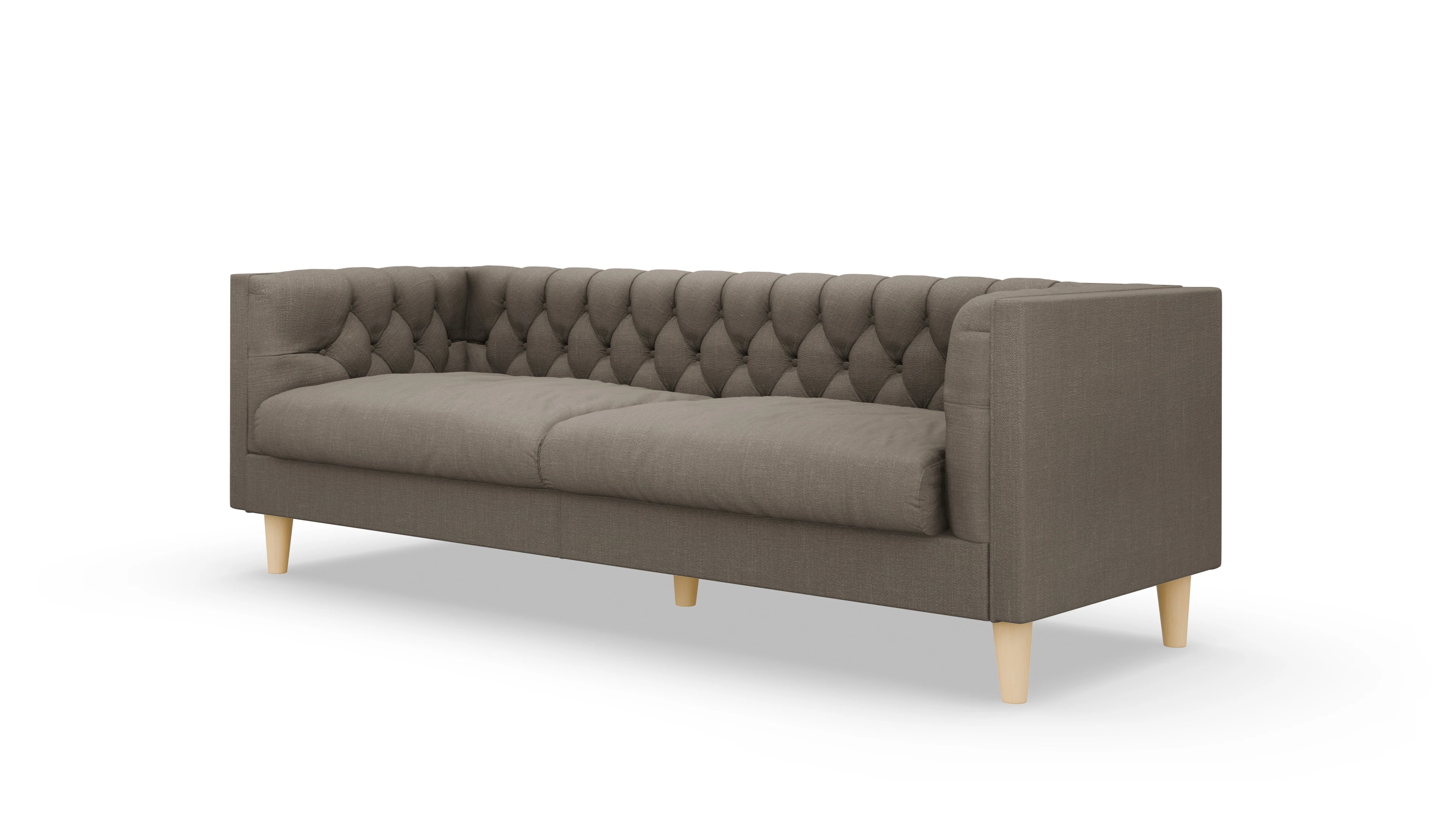 Ansicht des Produktes NewChester.01 3-Sitzer in Stoff braun