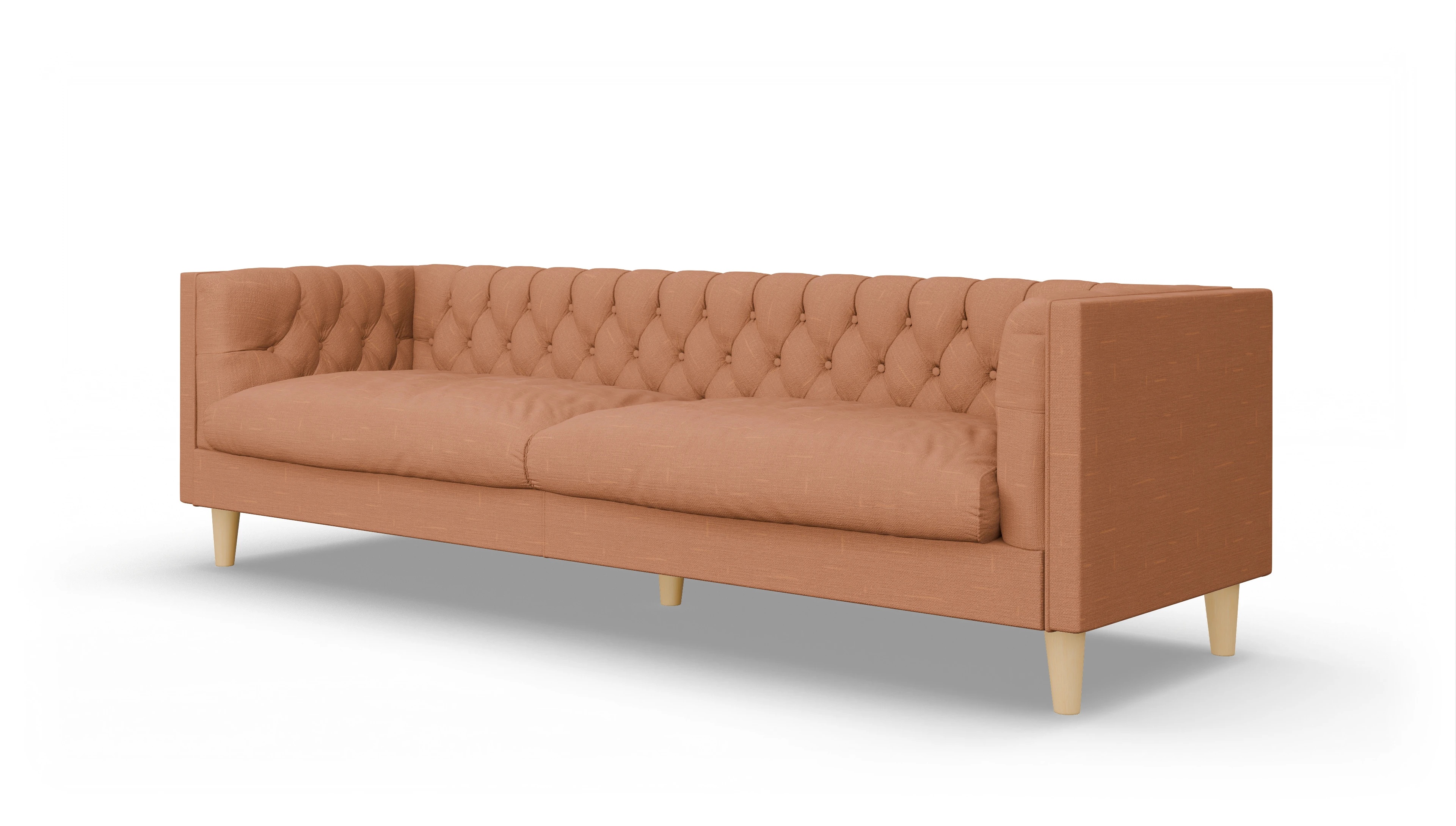Ansicht des Produktes NewChester.01 3,5-Sitzer in Stoff orange