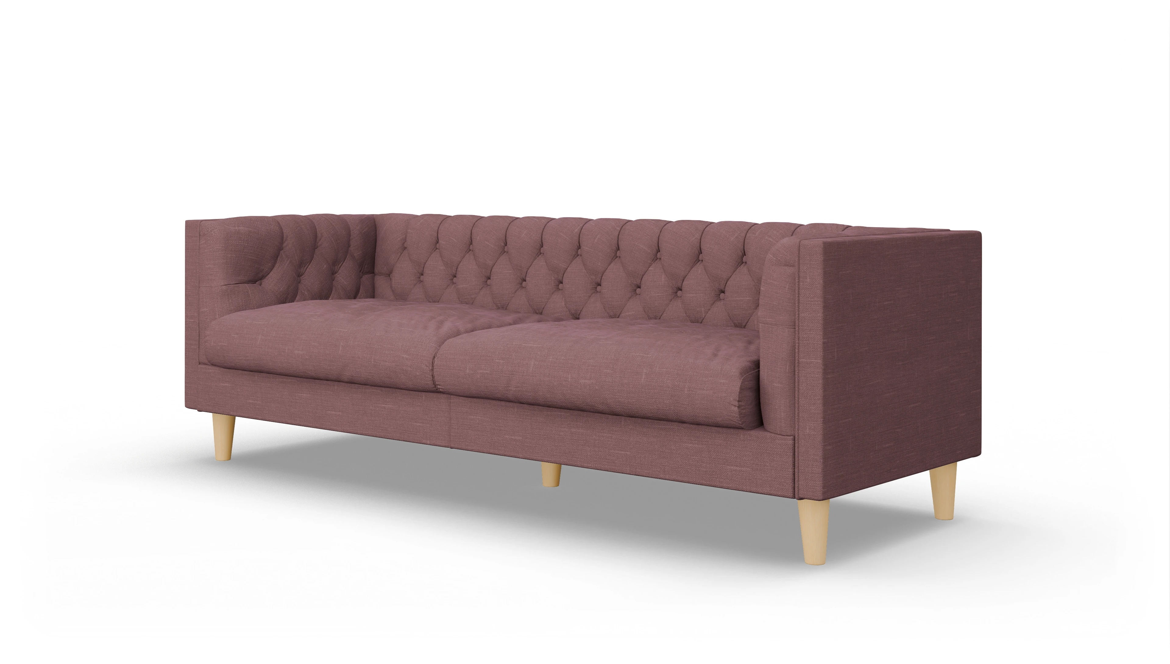 Ansicht des Produktes NewChester.01 3-Sitzer in Stoff rot