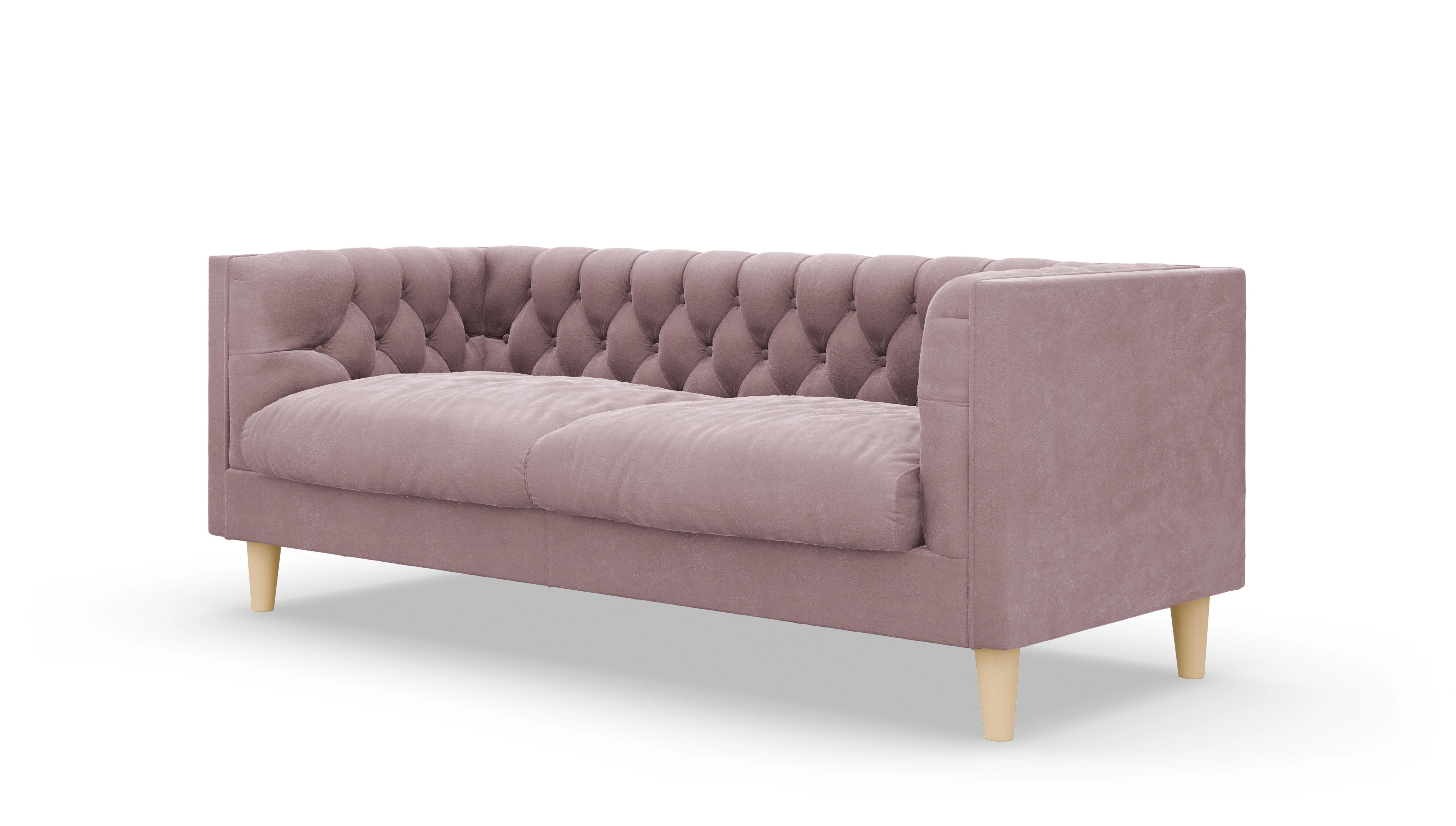 Ansicht des Produktes NewChester.01 2,5-Sitzer in Samt rot