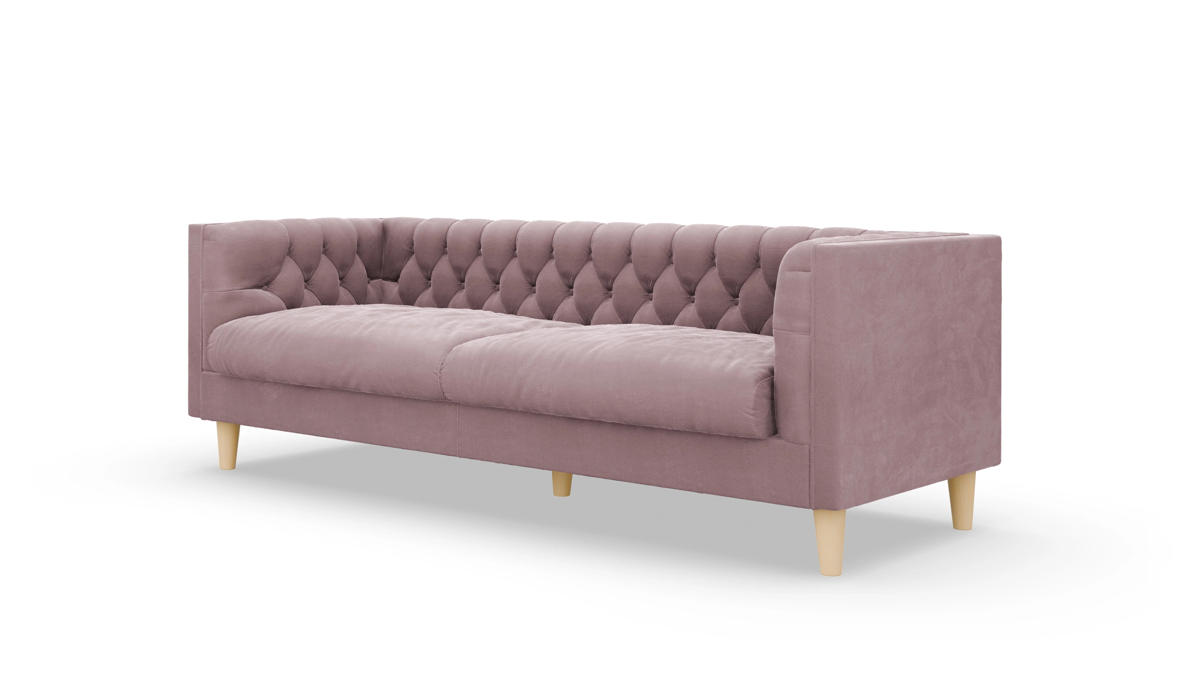 Ansicht des Produktes NewChester.01 3-Sitzer in Samt rot