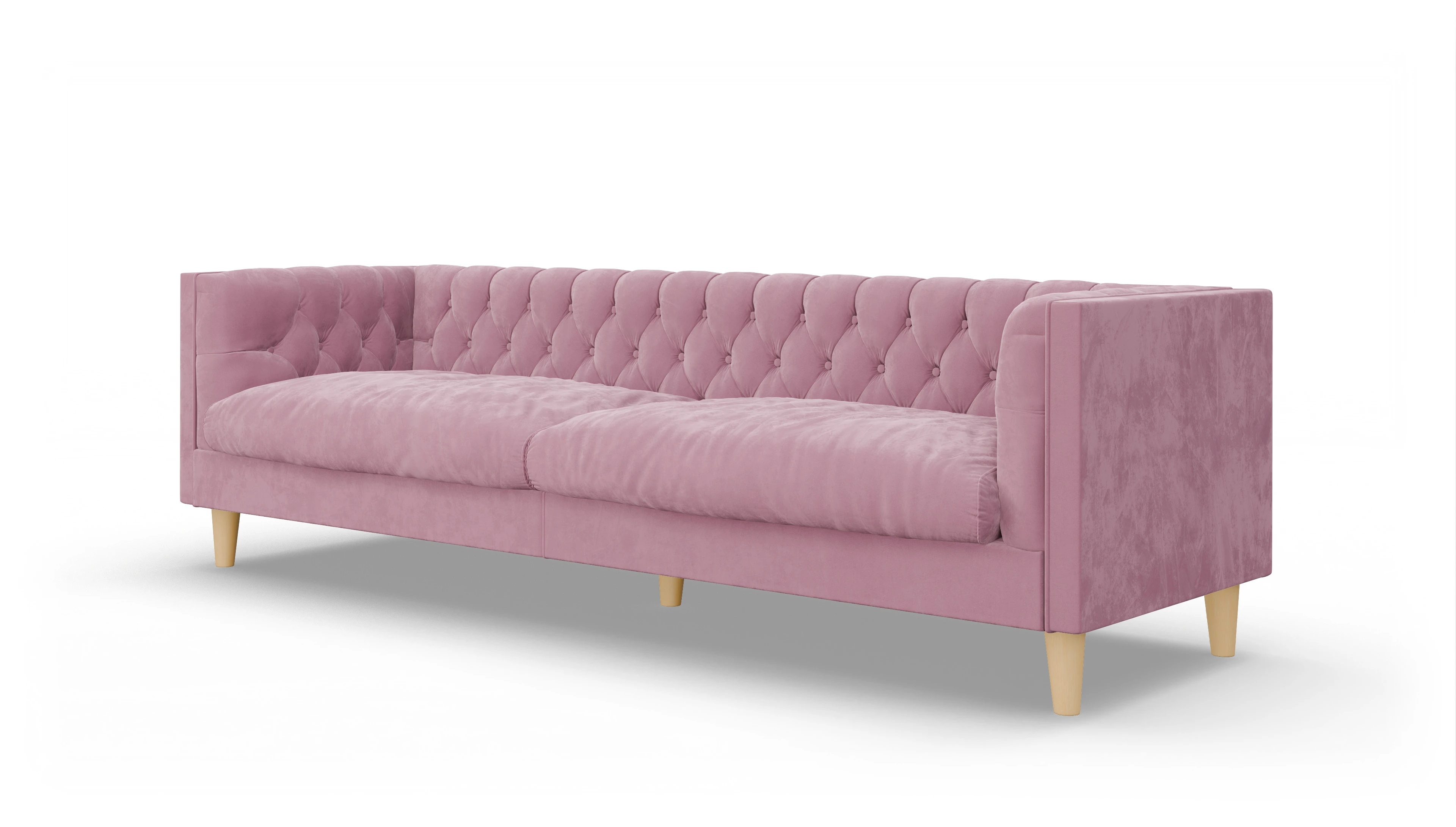 Ansicht des Produktes NewChester.01 3,5-Sitzer in Samt rot