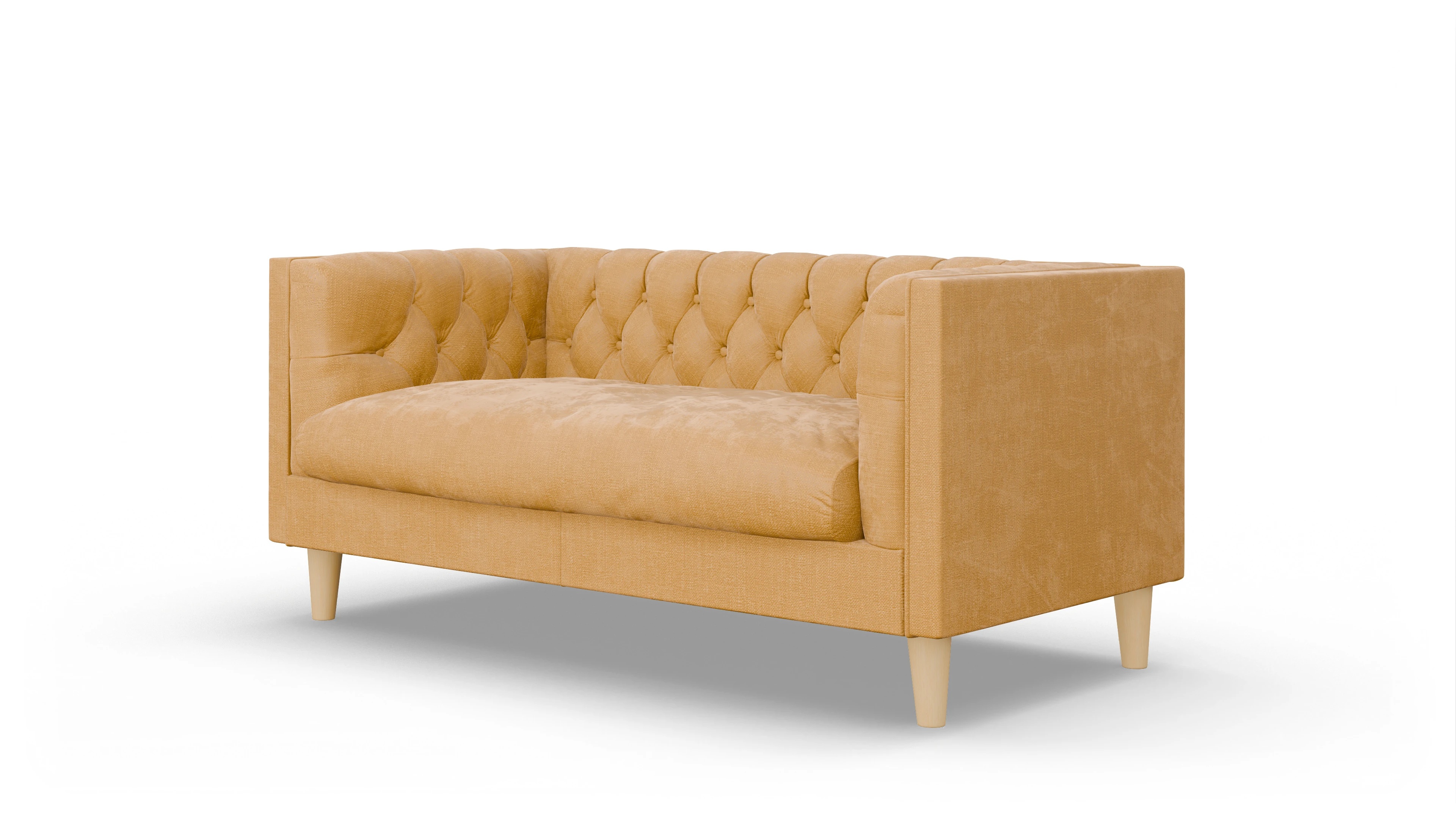 Ansicht des Produktes NewChester.01 2-Sitzer in Stoff gelb