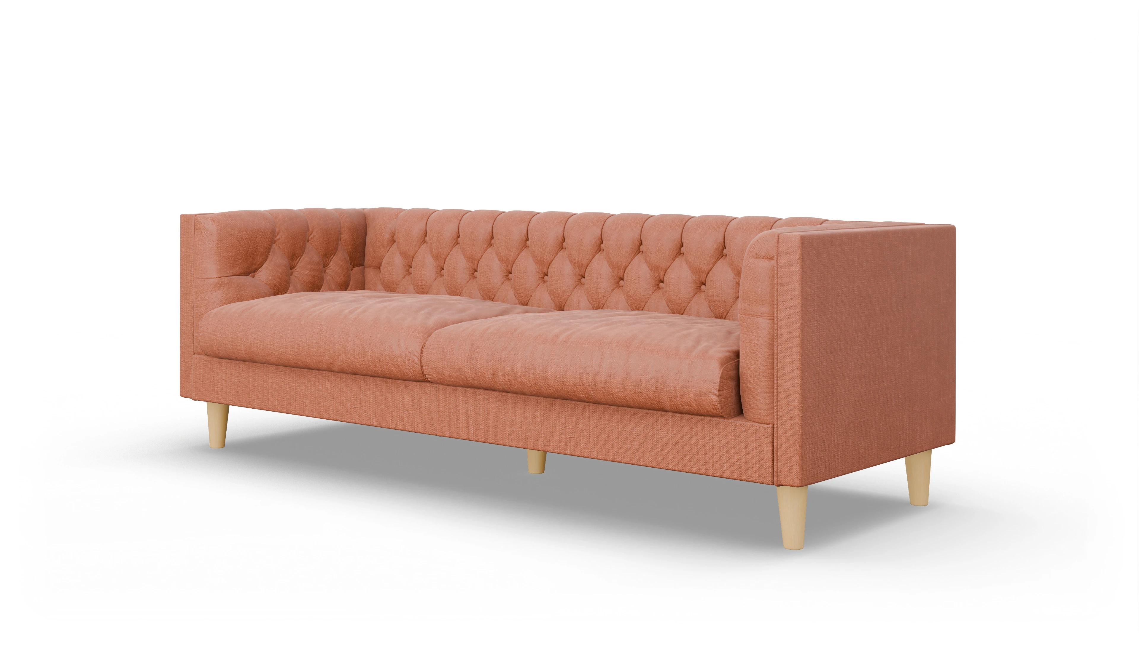 Ansicht des Produktes NewChester.01 3-Sitzer in Stoff orange