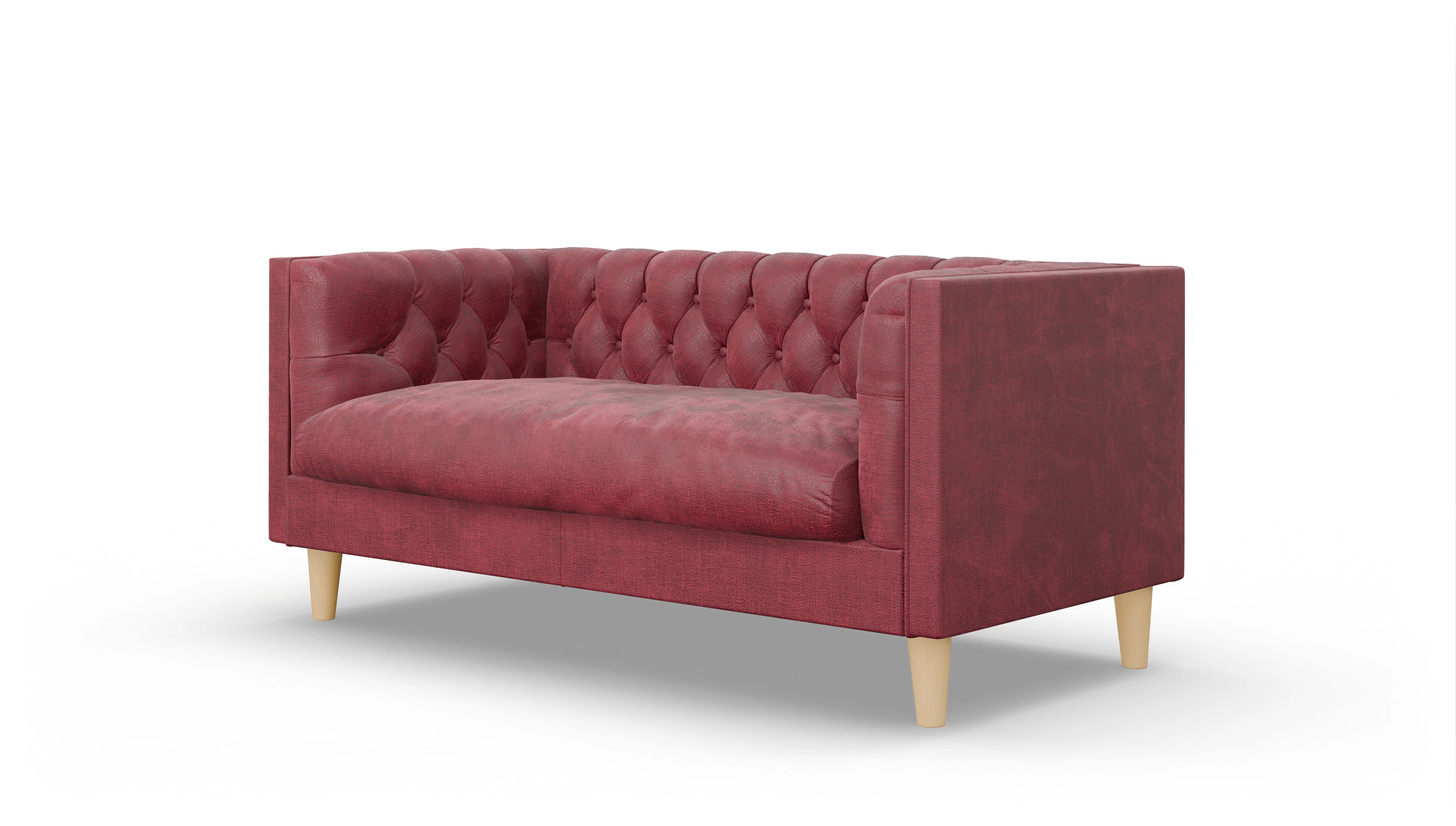 Ansicht des Produktes NewChester.01 2-Sitzer in Stoff rot