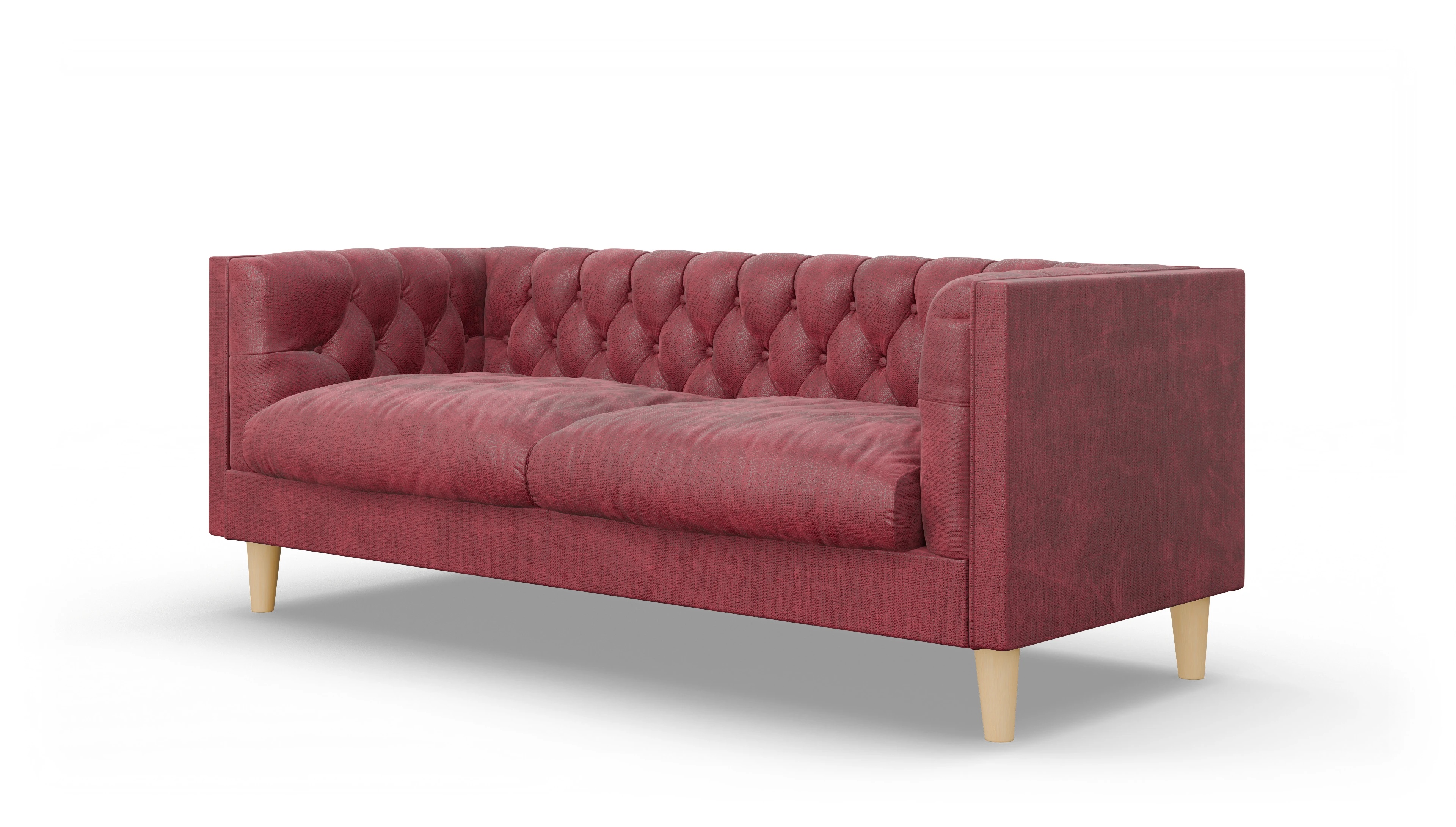 Ansicht des Produktes NewChester.01 2,5-Sitzer in Stoff rot