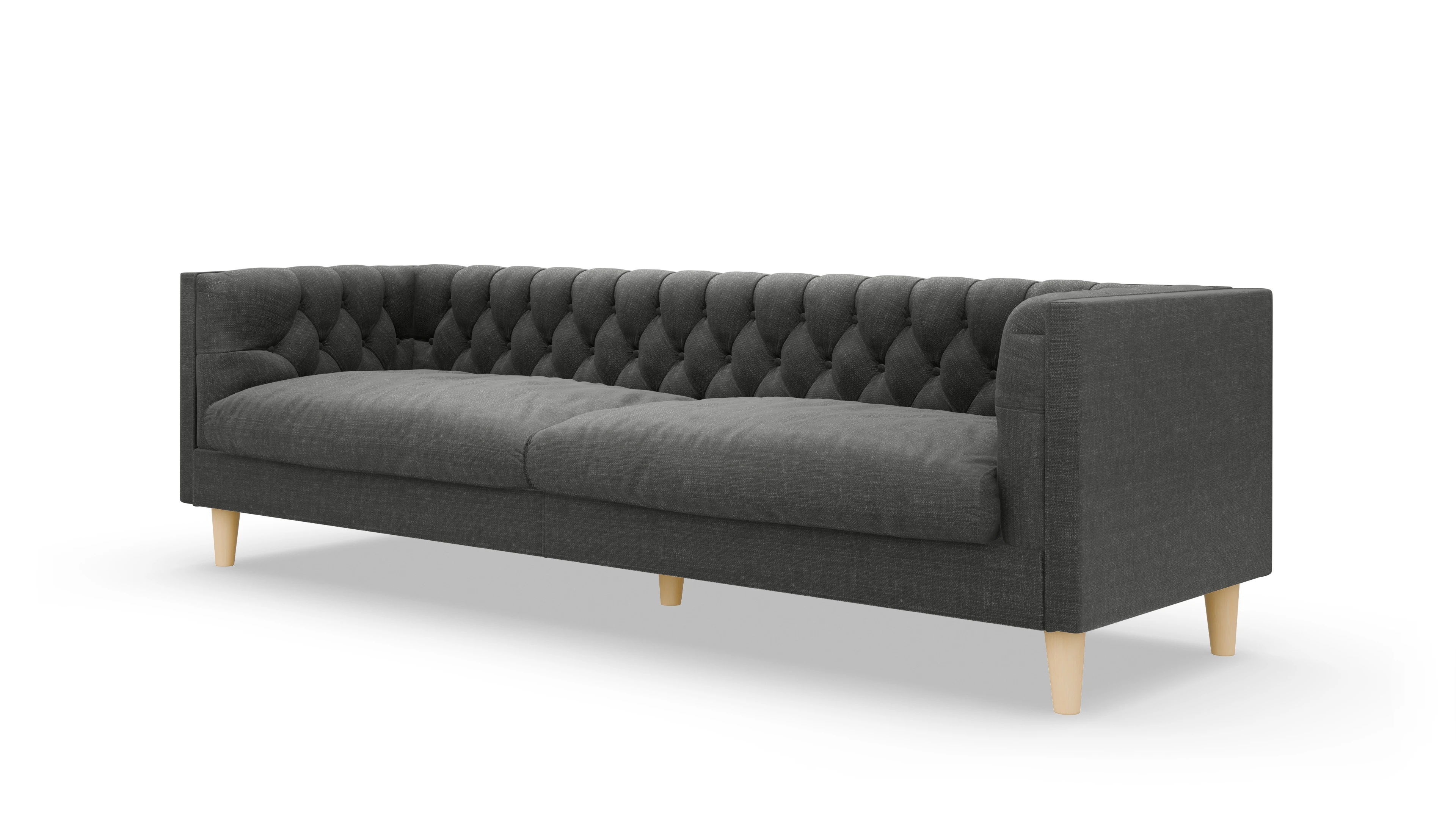 Ansicht des Produktes NewChester.01 3,5-Sitzer in Stoff grau