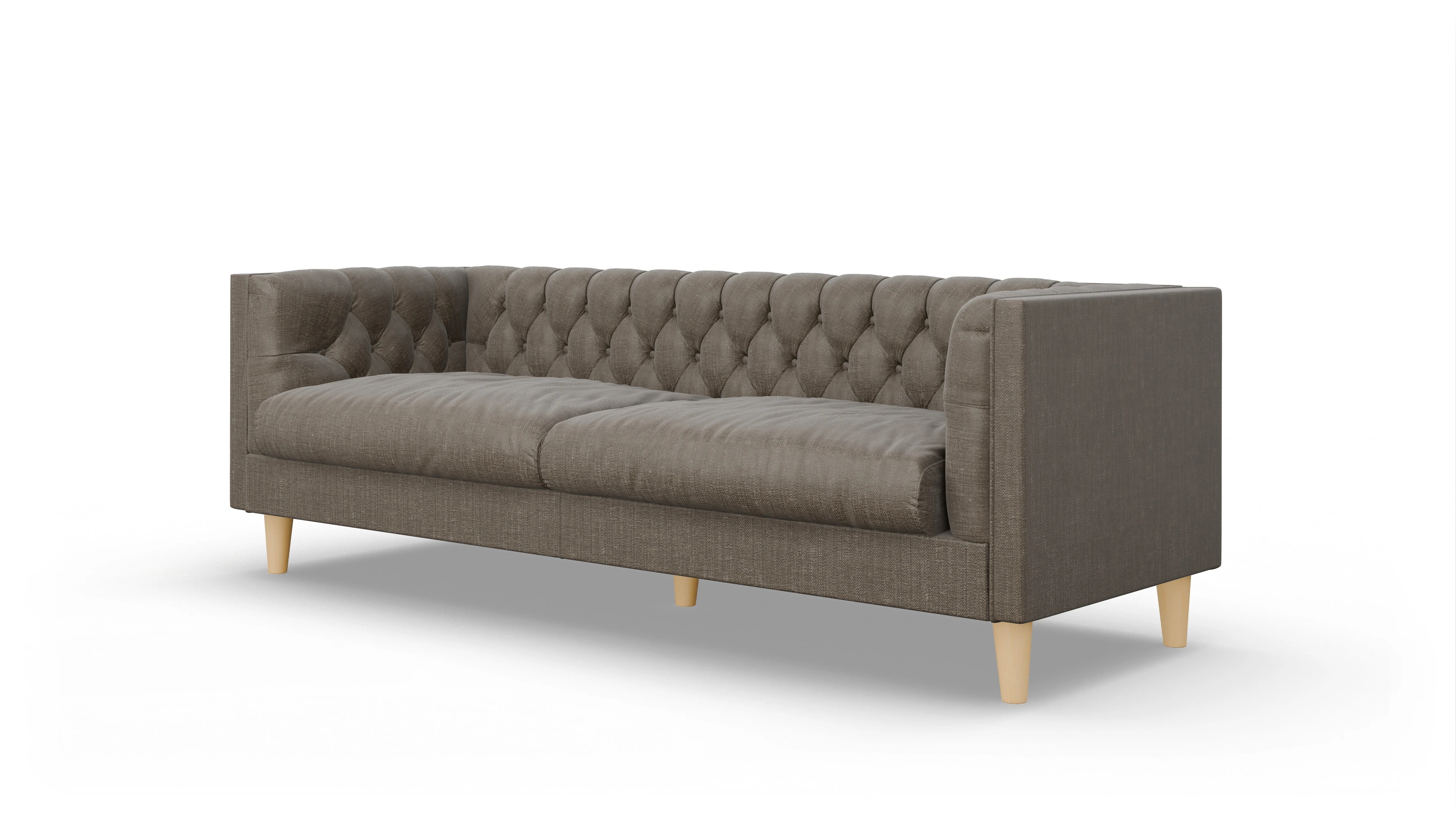 Ansicht des Produktes NewChester.01 3-Sitzer in Stoff braun