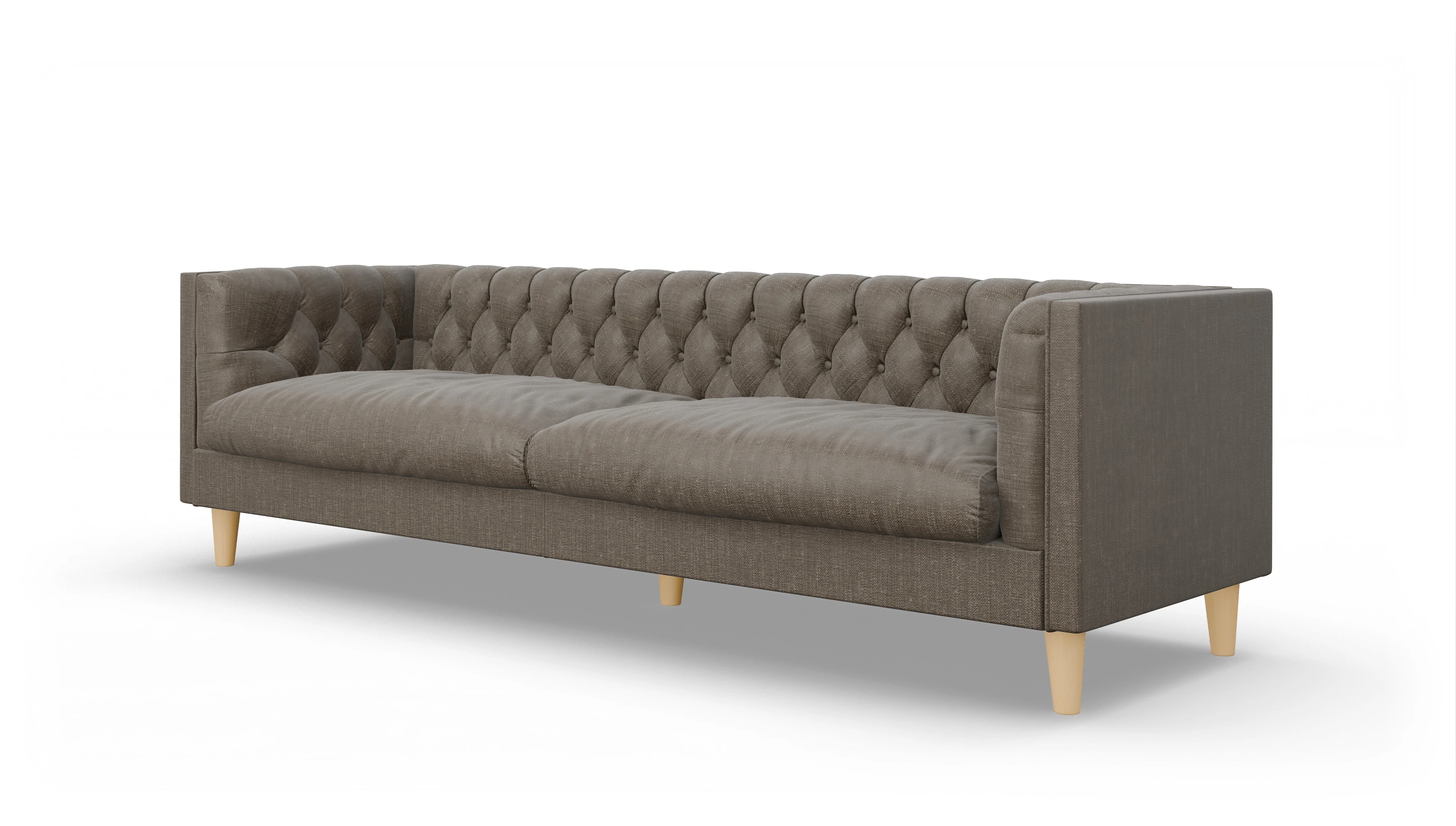 Ansicht des Produktes NewChester.01 3,5-Sitzer in Stoff braun