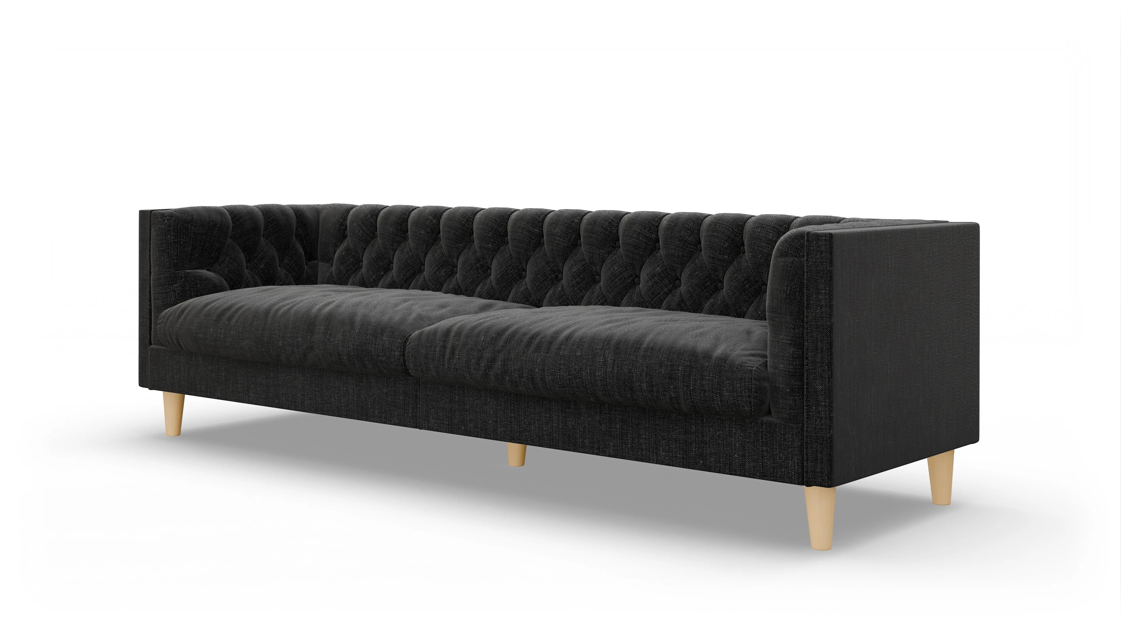 Ansicht des Produktes NewChester.01 3,5-Sitzer in Stoff schwarz
