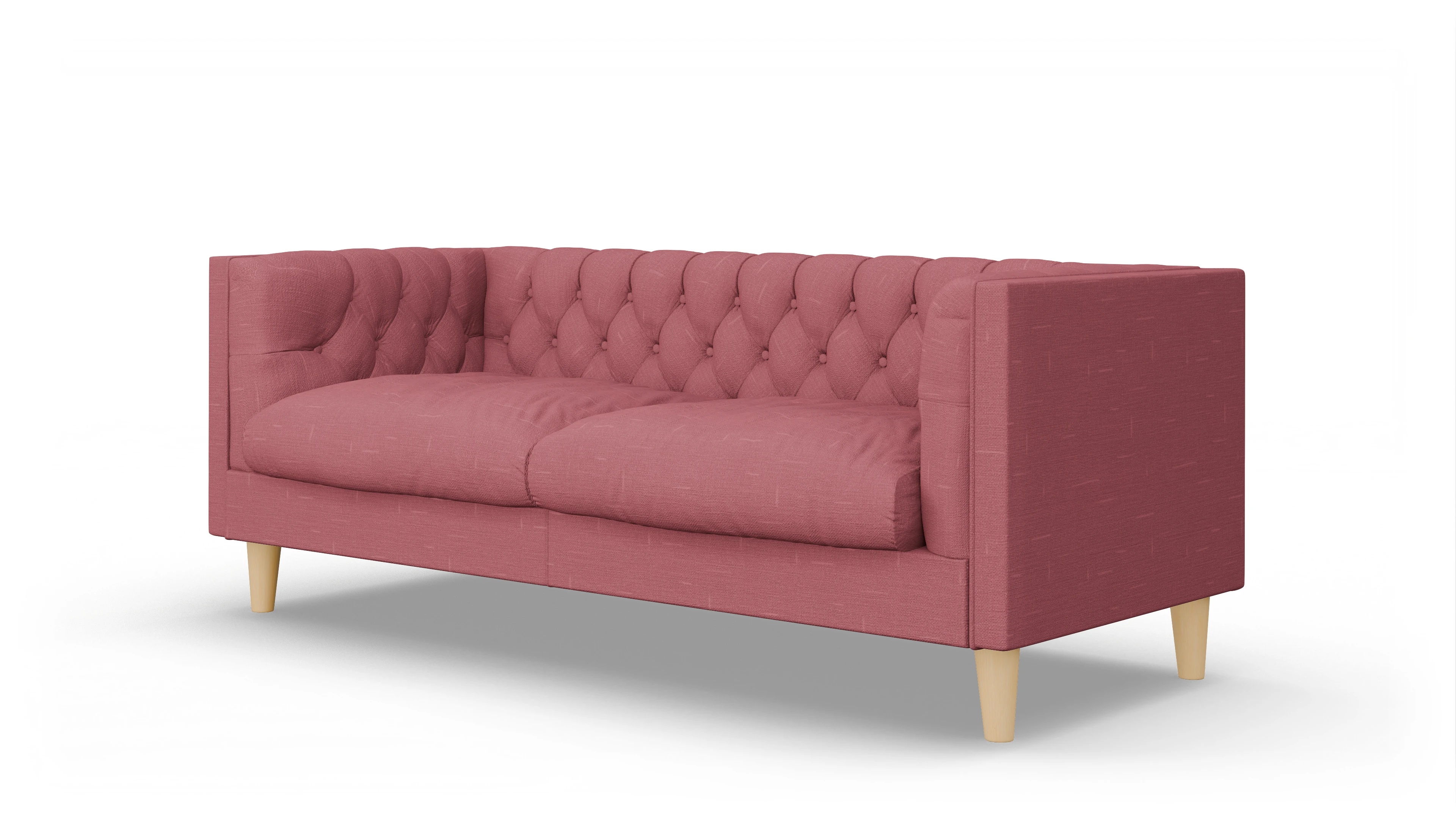 Ansicht des Produktes NewChester.01 2,5-Sitzer in Stoff rot