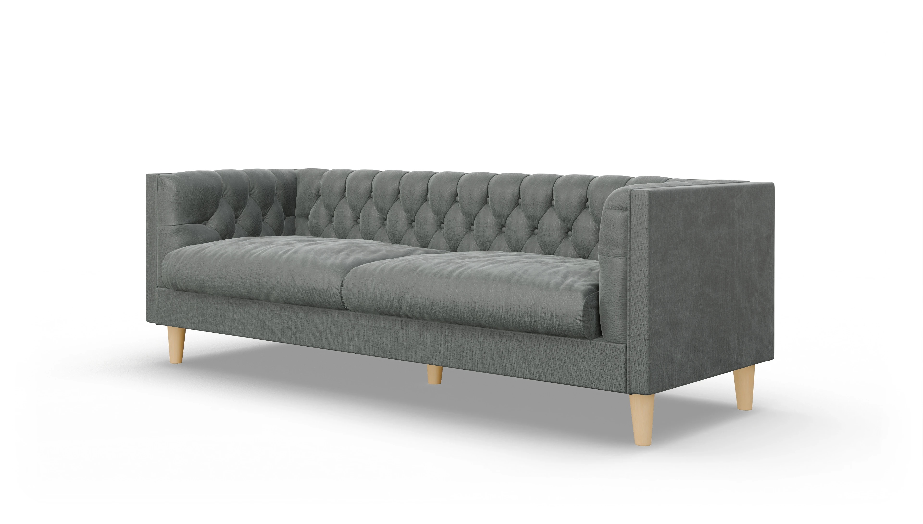 Ansicht des Produktes NewChester.01 3-Sitzer in Stoff grau