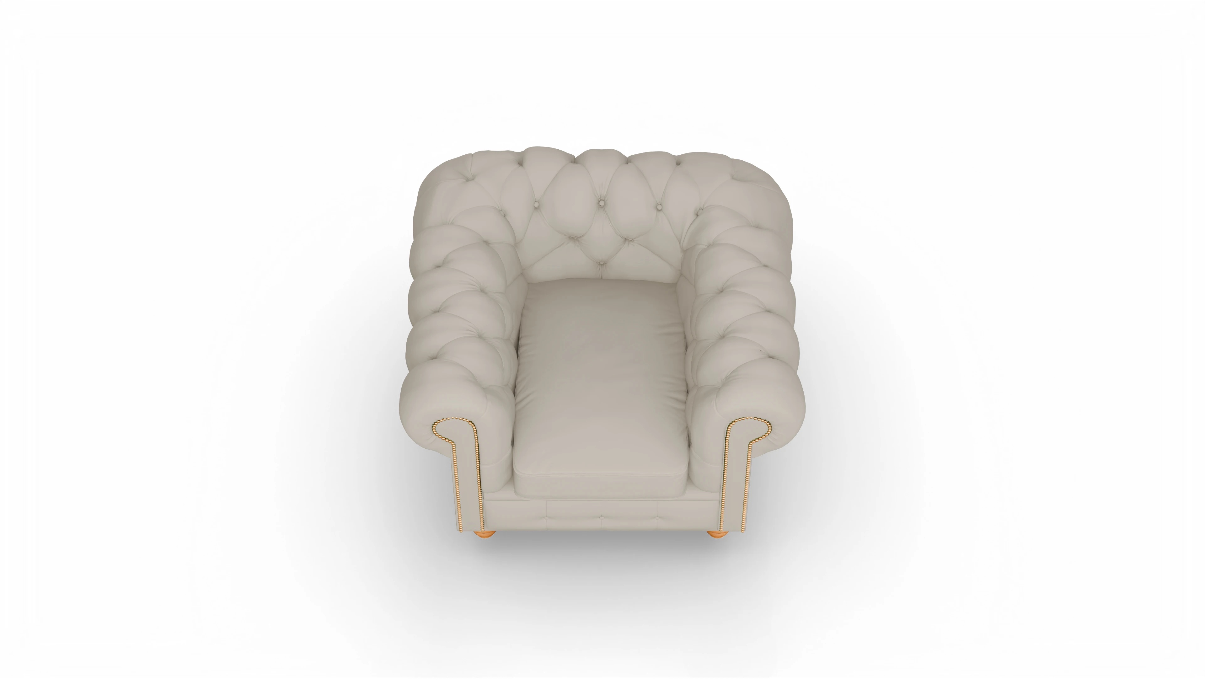 Ansicht des Produktes Trafalgar Sessel in Leder weiß