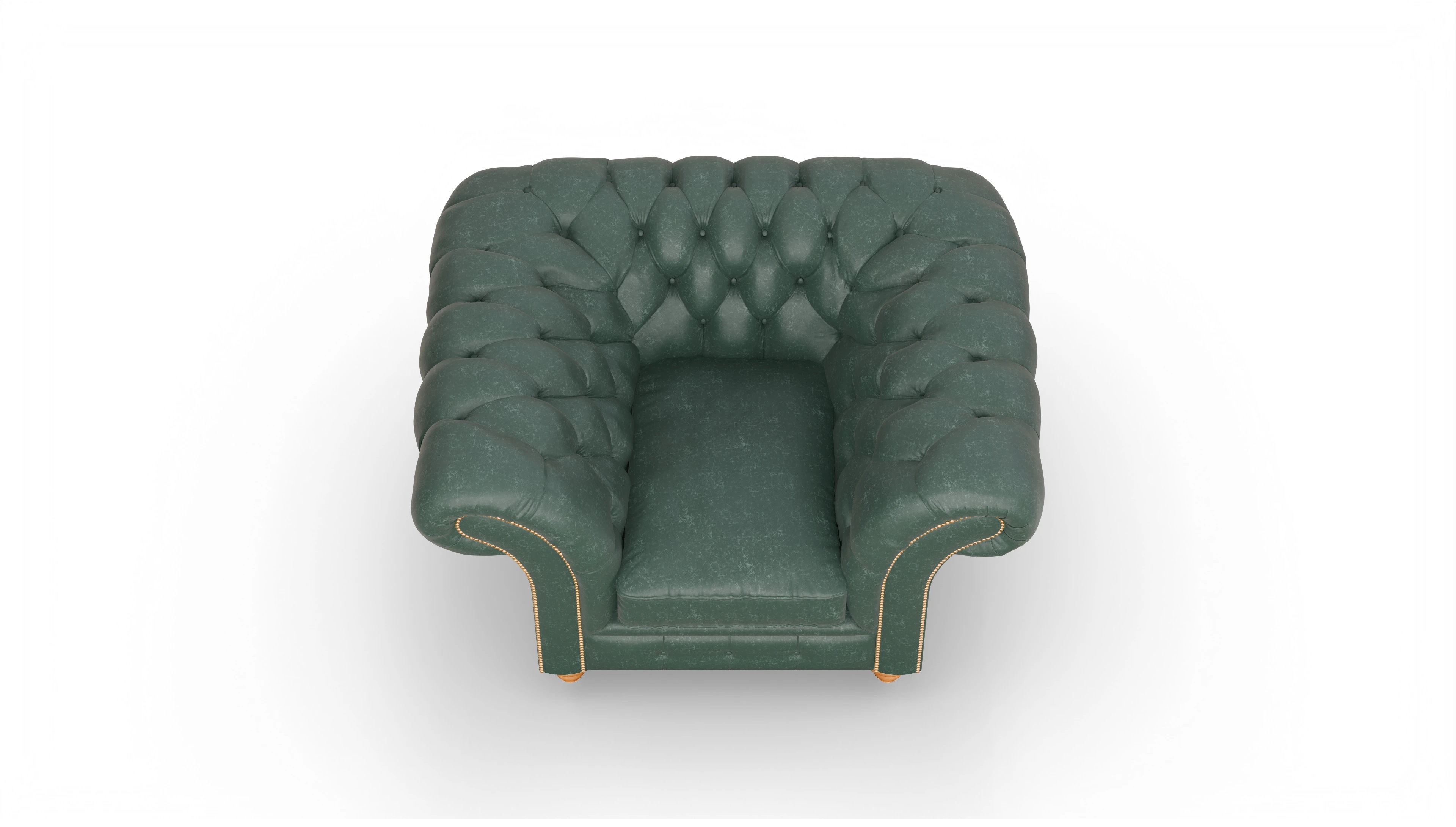 Ansicht des Produktes Knightsbridge Sessel in Leder grün
