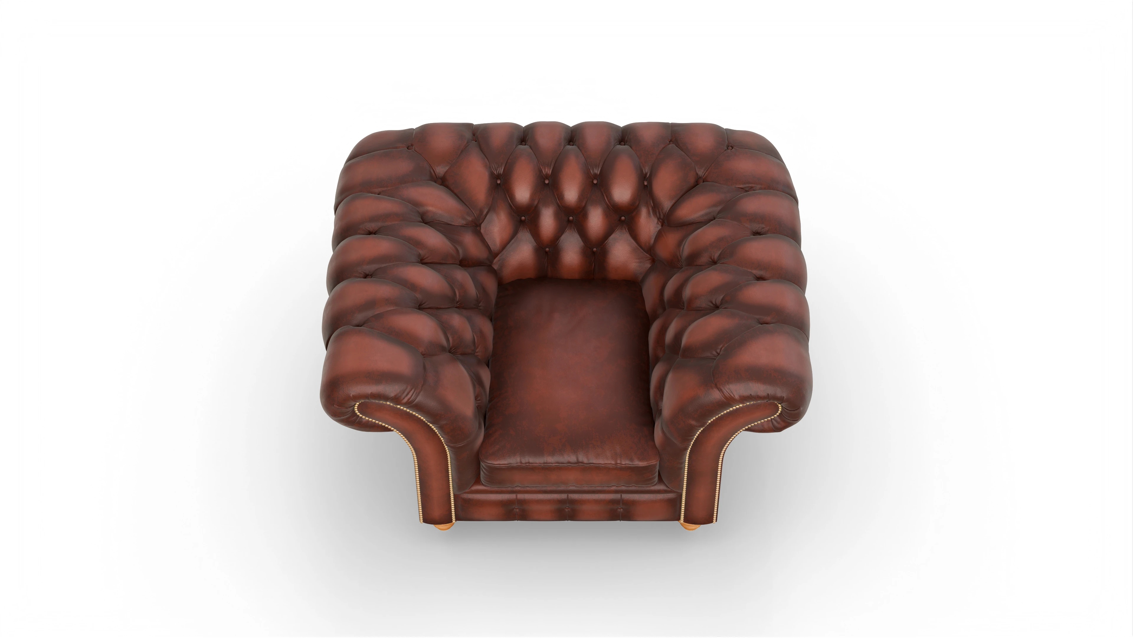 Ansicht des Produktes Knightsbridge Sessel in Leder rot